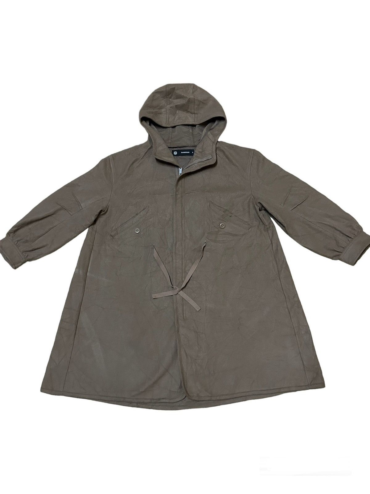 image of Runaway Gu X Undercover Long Coat in Brown Tan, Women's (Size Medium)