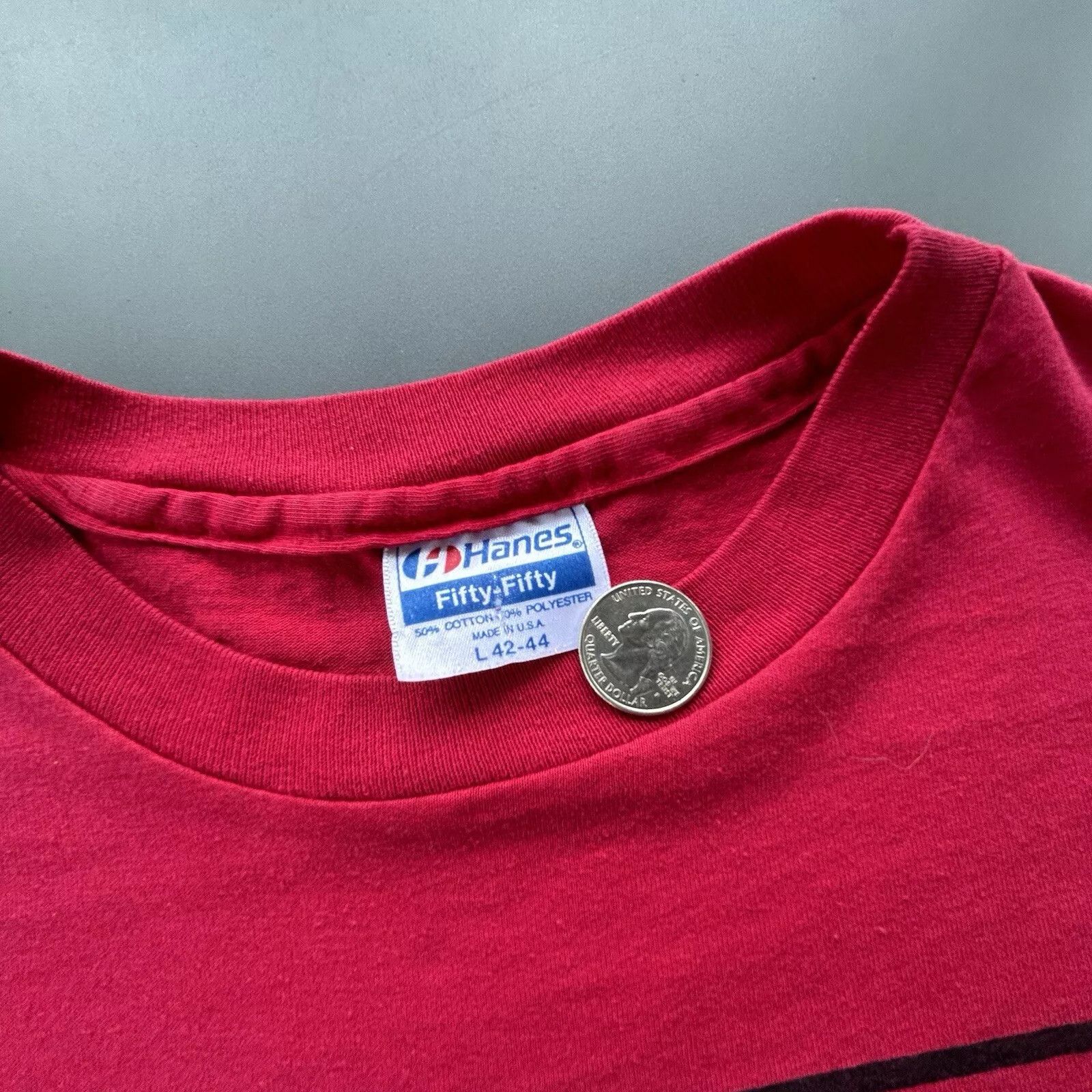 Hanes Vintage Moscow International Peace Marathon Adult Size US L / EU 52-54 / 3 - 3 Thumbnail