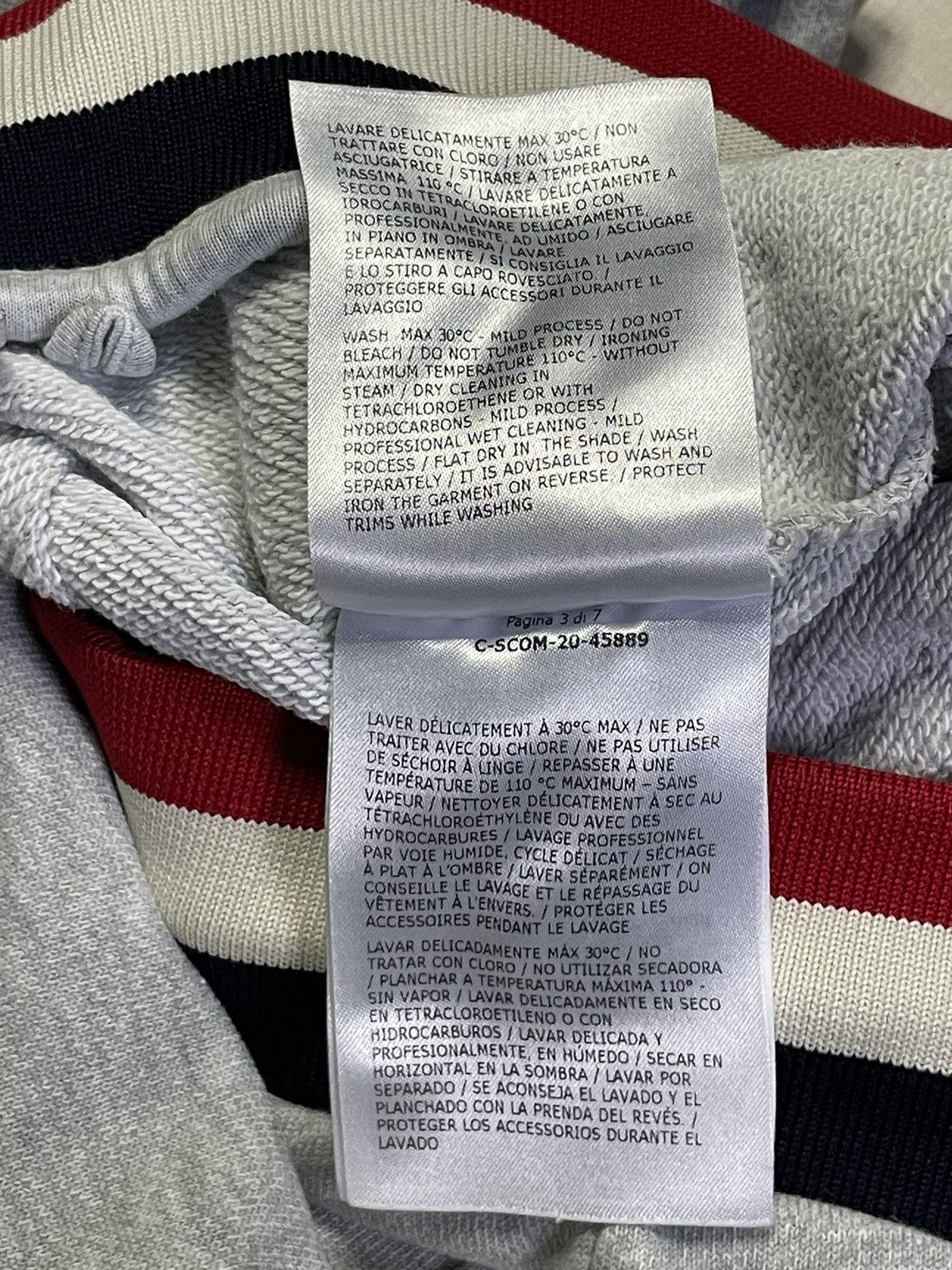 Moncler Moncler Tricolour Grey Joggers Size US 36 / EU 52 - 13 Thumbnail