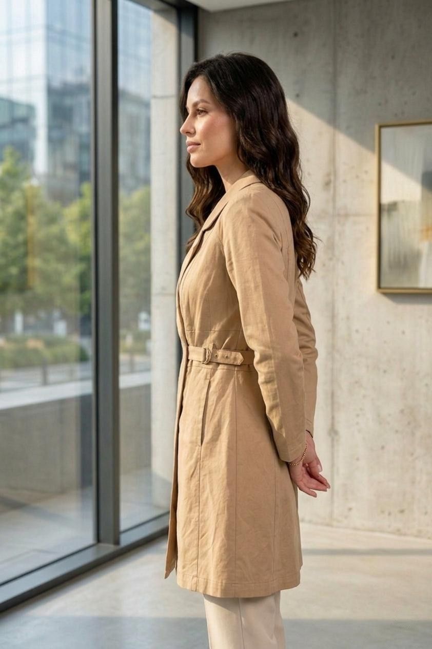 See by Chloe See by Chloé Women’s Trench Coat Cotton Camel – Size US 6 Size M / US 6-8 / IT 42-44 - 2 Thumbnail