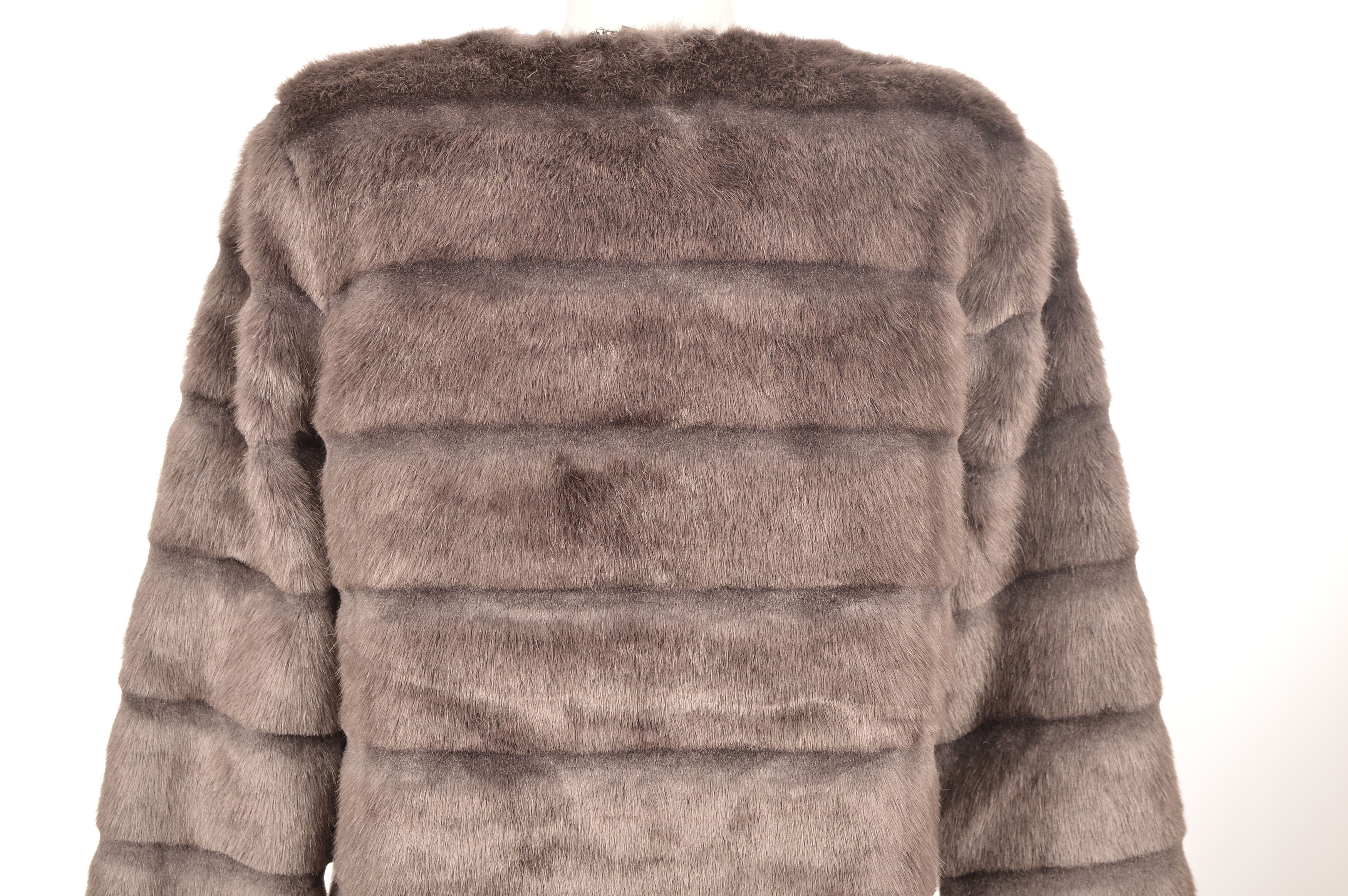 Diane von Furstenberg Diane Von Furstenberg Faux Fur Coat Jacket Size S / US 4 / IT 40 - 4 Thumbnail
