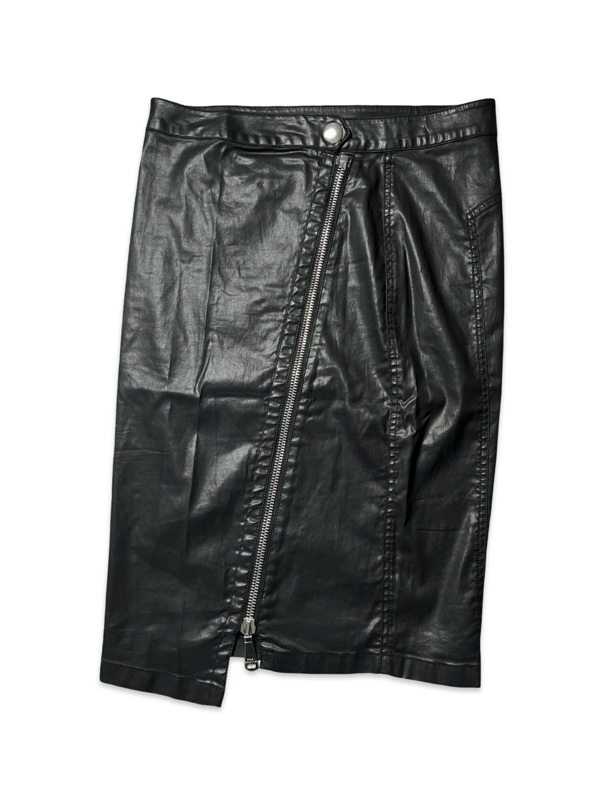 Cop Copine Asymetric CopCopine leather skirt | 38 Size 27" / US 4 / IT 40 - 1 Thumbnail