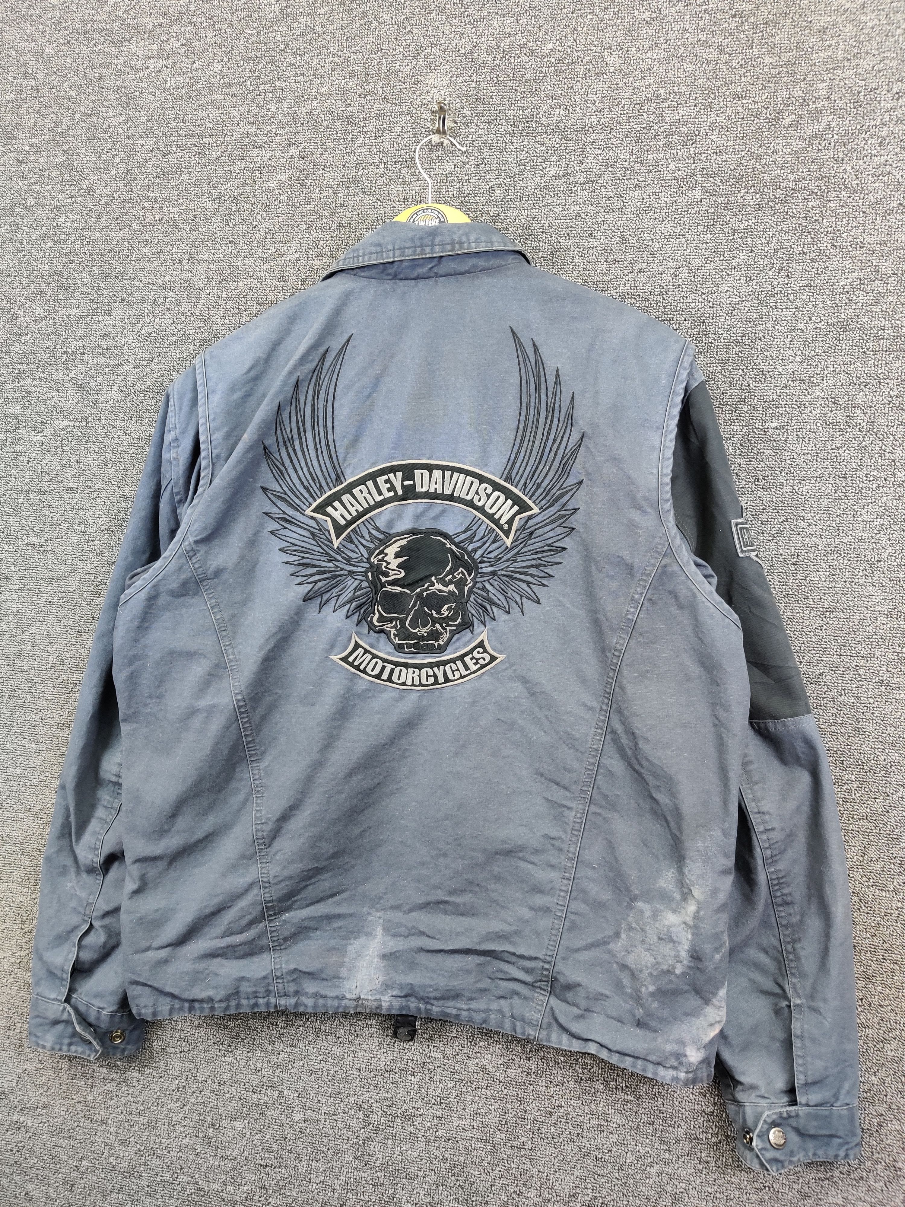 Harley Davidson Vintage Harley Davidson Embroidery Motorcycle Jacket Size US M / EU 48-50 / 2 - 2 Thumbnail