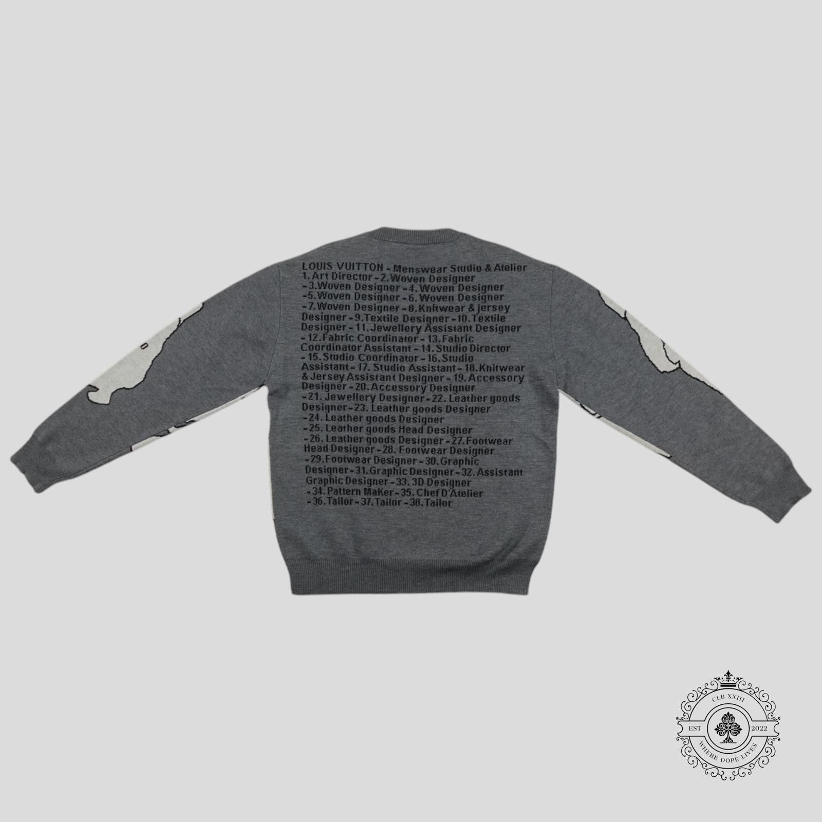 Louis Vuitton Louis Vuitton Menswear Studio & Atelier Sweater in Grey Size US L / EU 52-54 / 3 - 2 Thumbnail