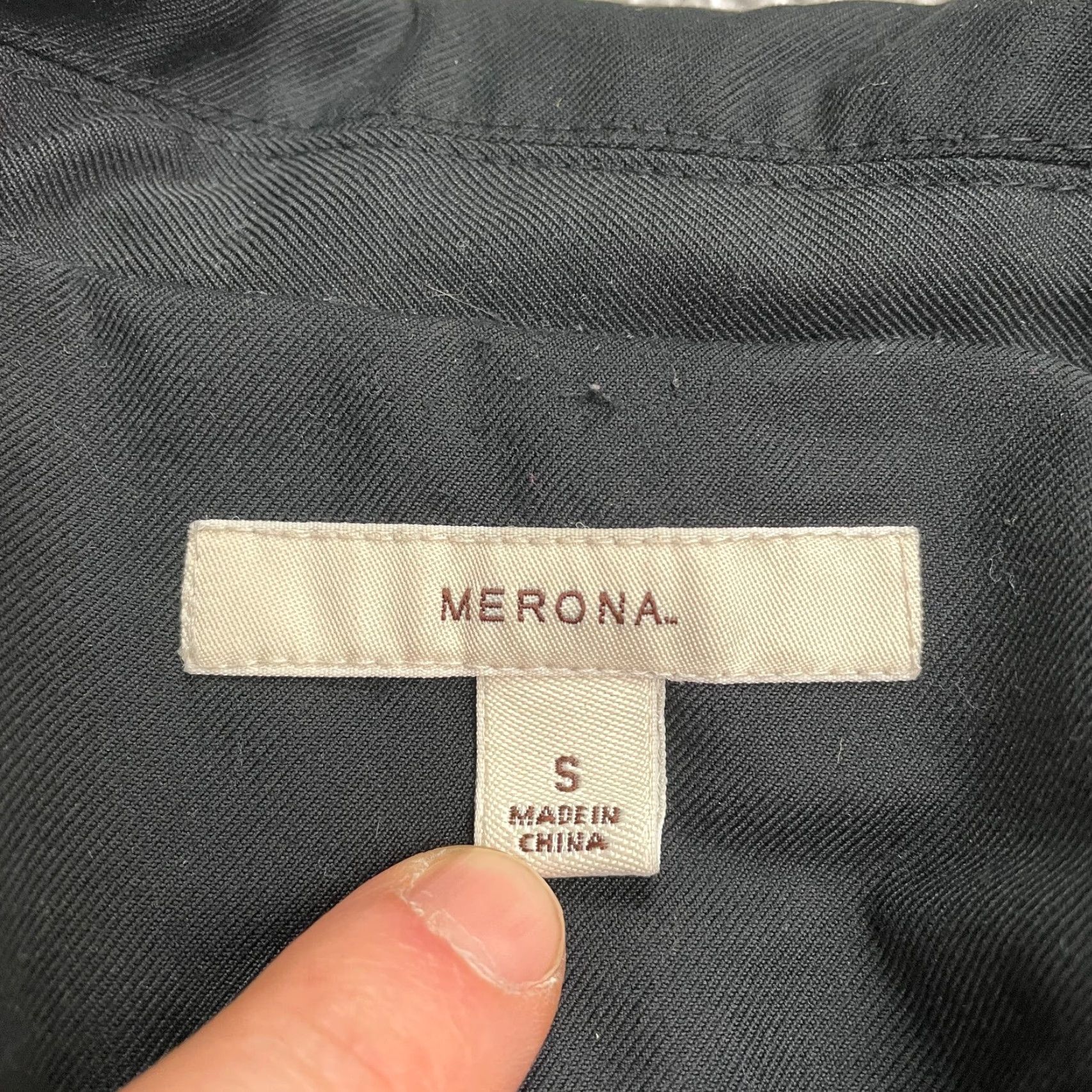 Merona Merona Blazer Jacket Womens Small Black Single Breasted Lined Padded Work Shirt Shirt? Size S / US 4 / IT 40 - 5 Thumbnail
