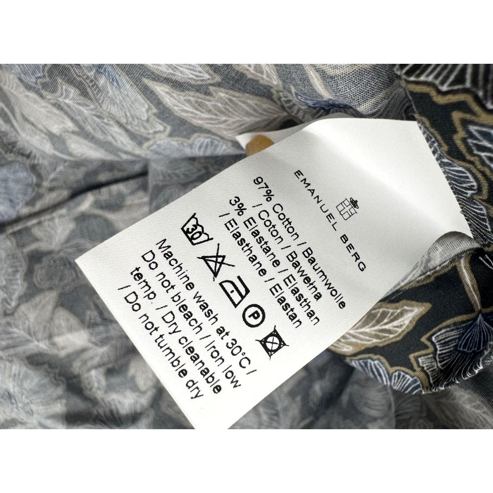 Reyn Spooner EMANUEL BERG - NEW w TAG - Floral Hawaiian XL Shirt - Button-Up - Men - Short Sleeve - Blue / Brown / White - Hawaiian Theme - XL Size US XL / EU 56 / 4 - 7 Thumbnail