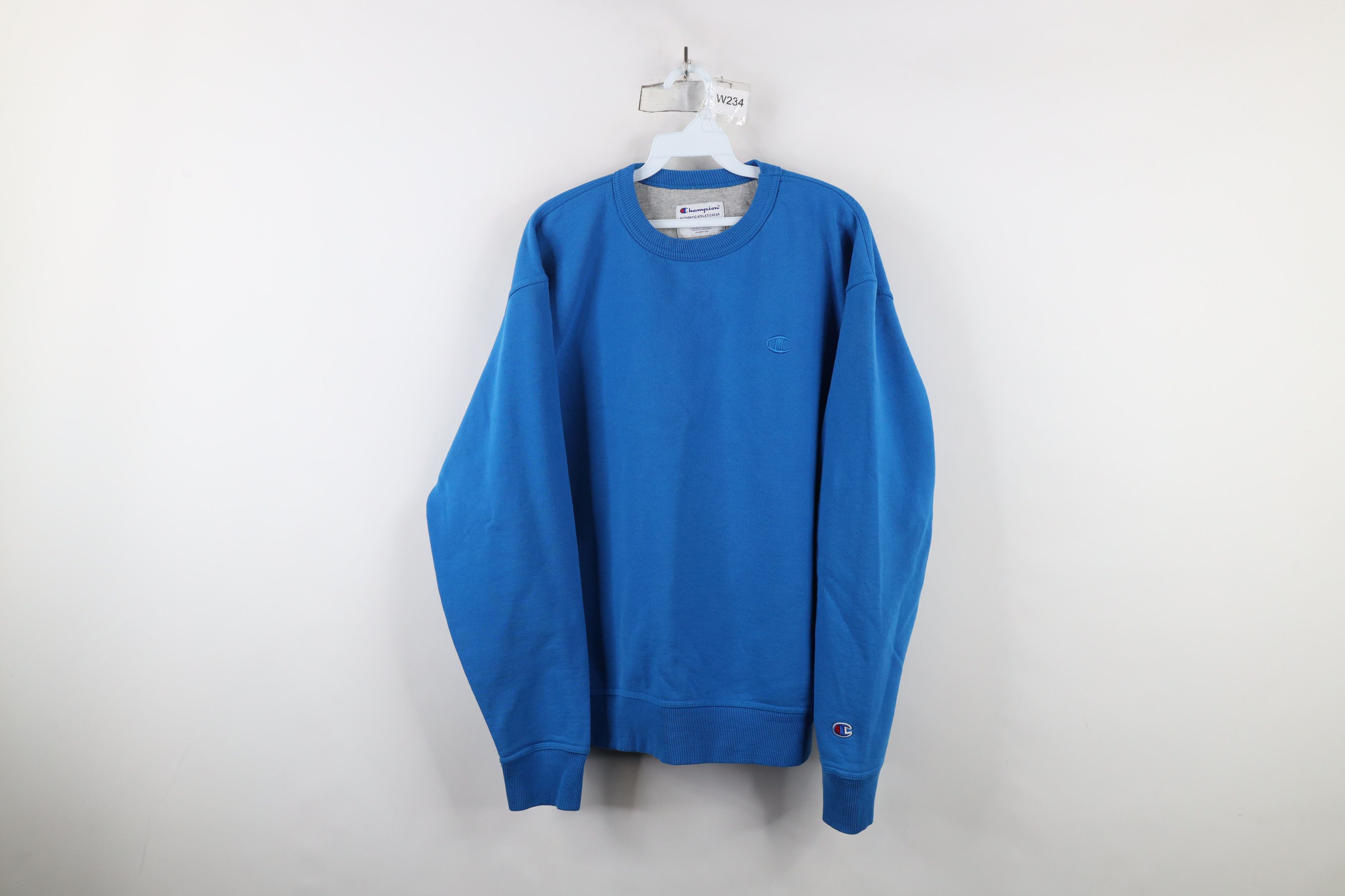 Champion × Vintage Vintage Champion Faded Classic Logo Crewneck Sweatshirt Blue Size US L / EU 52-54 / 3 - 1 Thumbnail
