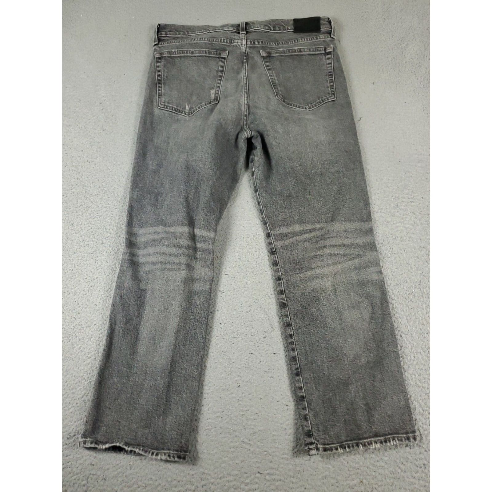 Lucky Brand Lucky Brand Womens Gray Straight Crop Jeans Size 12/31 34x26 Regular Fit Size 34" / US 12 / IT 48 - 6 Thumbnail