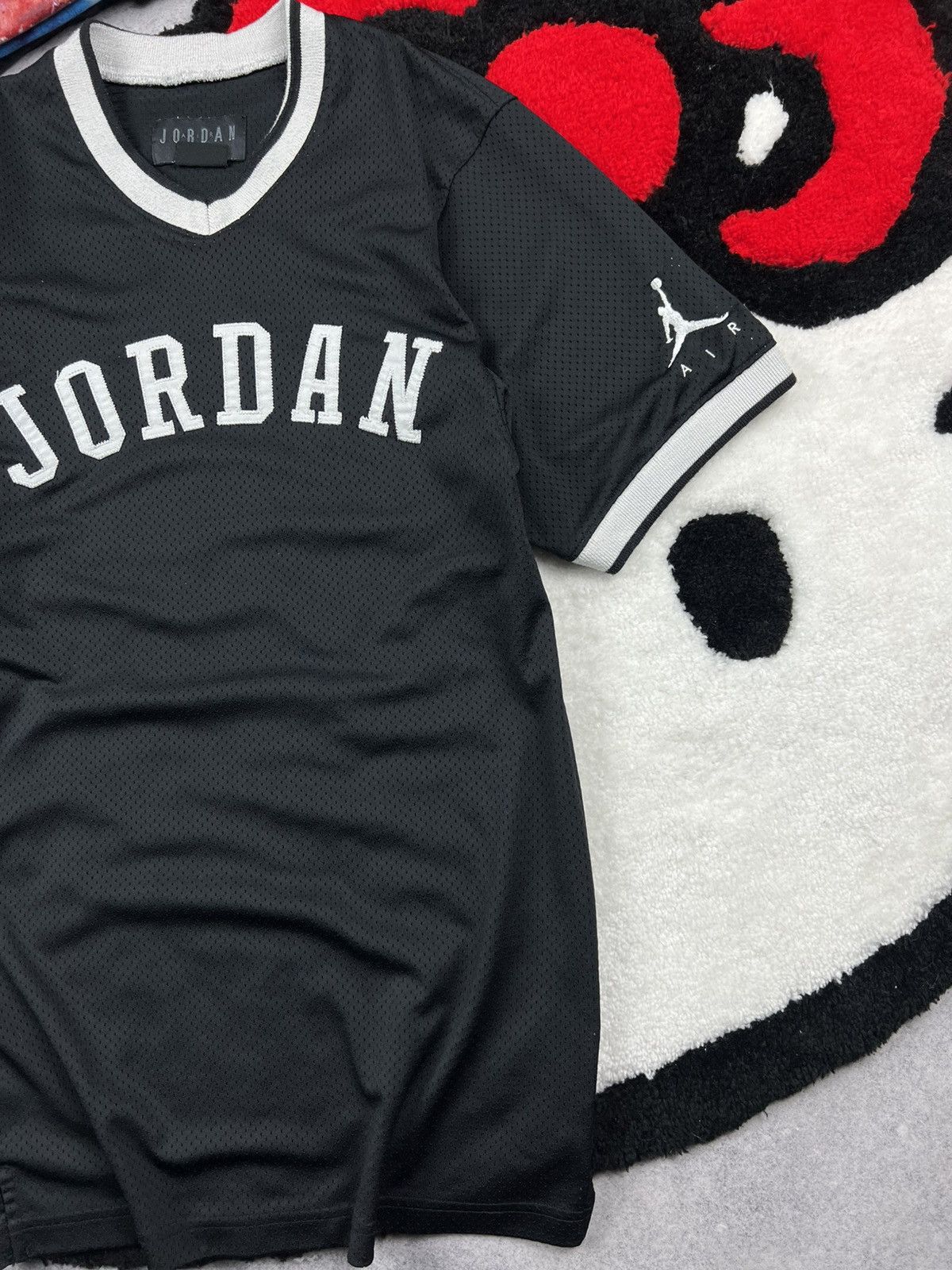 Jordan Brand Michael Jordan Jumpman Air Mesh Black Y2K Jersey Tee Shirt Size US S / EU 44-46 / 1 - 3 Thumbnail