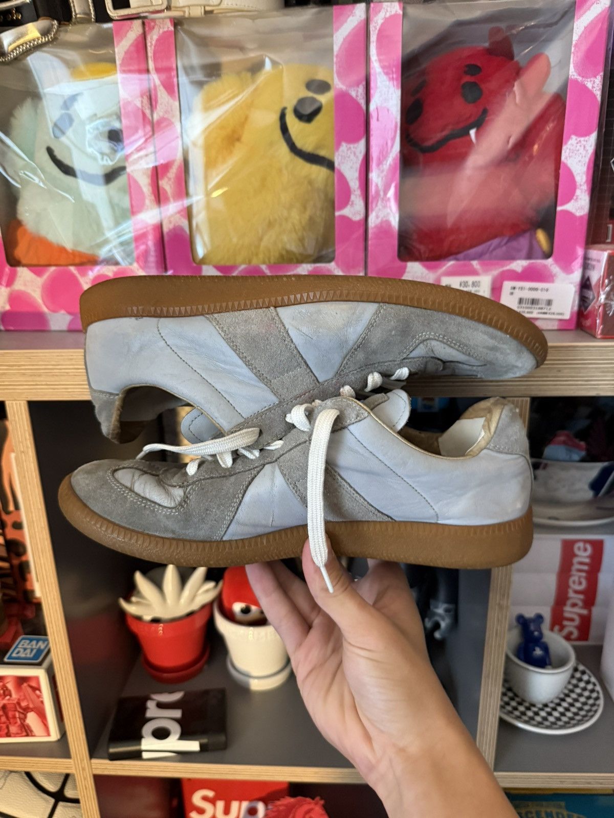 Maison Margiela Maison Margiela Blue GAT Trainer Sneakers Size US 7 / EU 40 - 4 Thumbnail