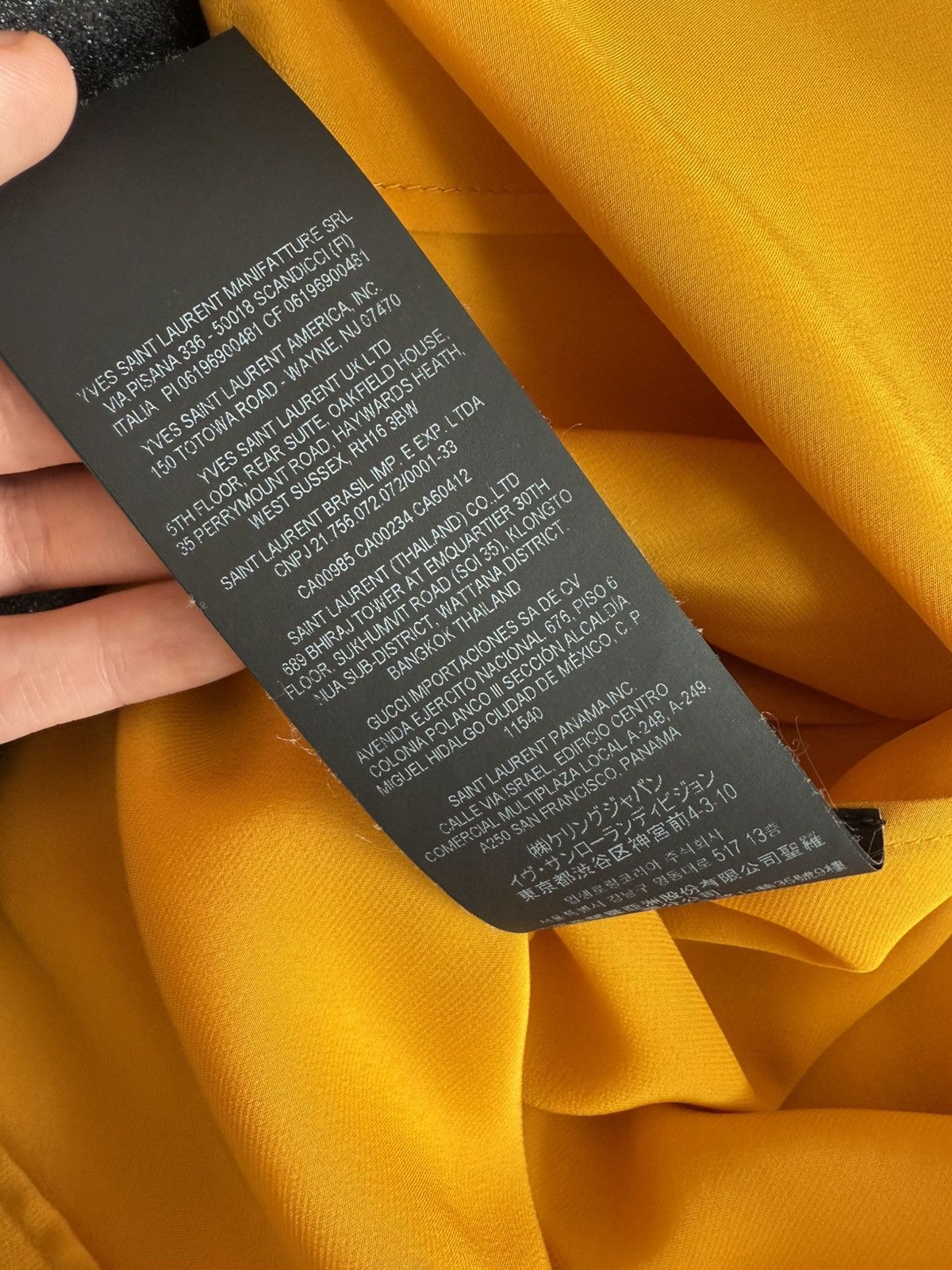 Saint Laurent Paris SS22 Saint Laurent Victorian Gold Silk Cape Size US M / EU 48-50 / 2 - 19 Thumbnail