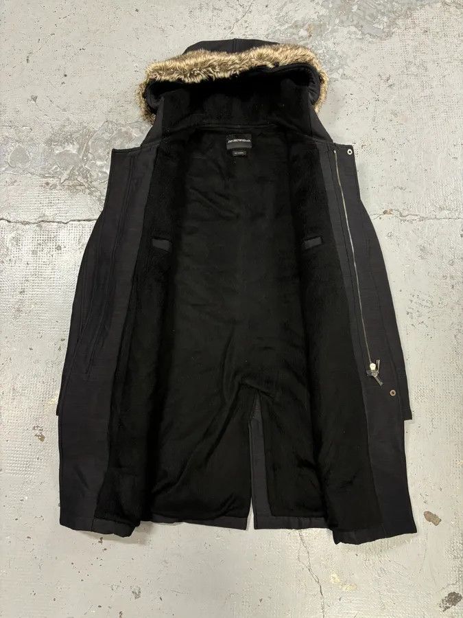 Emporio Armani AW2013 Emporio Armani Hooded Long Black Jacket Size US S / EU 44-46 / 1 - 8 Thumbnail