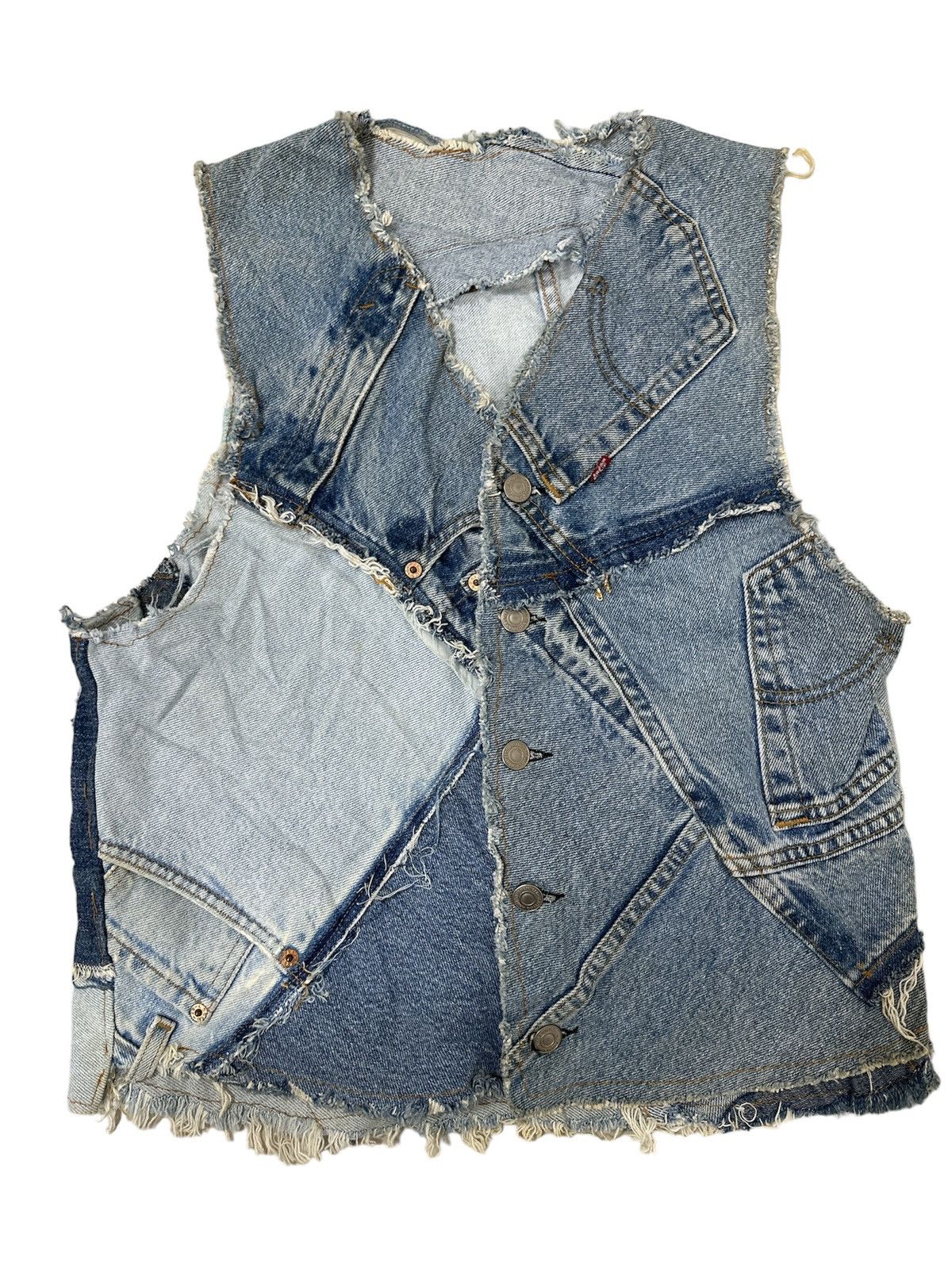 Levi's × Vintage Vintage Levi’s Patchwork Vest Design Size US M / EU 48-50 / 2 - 3 Thumbnail