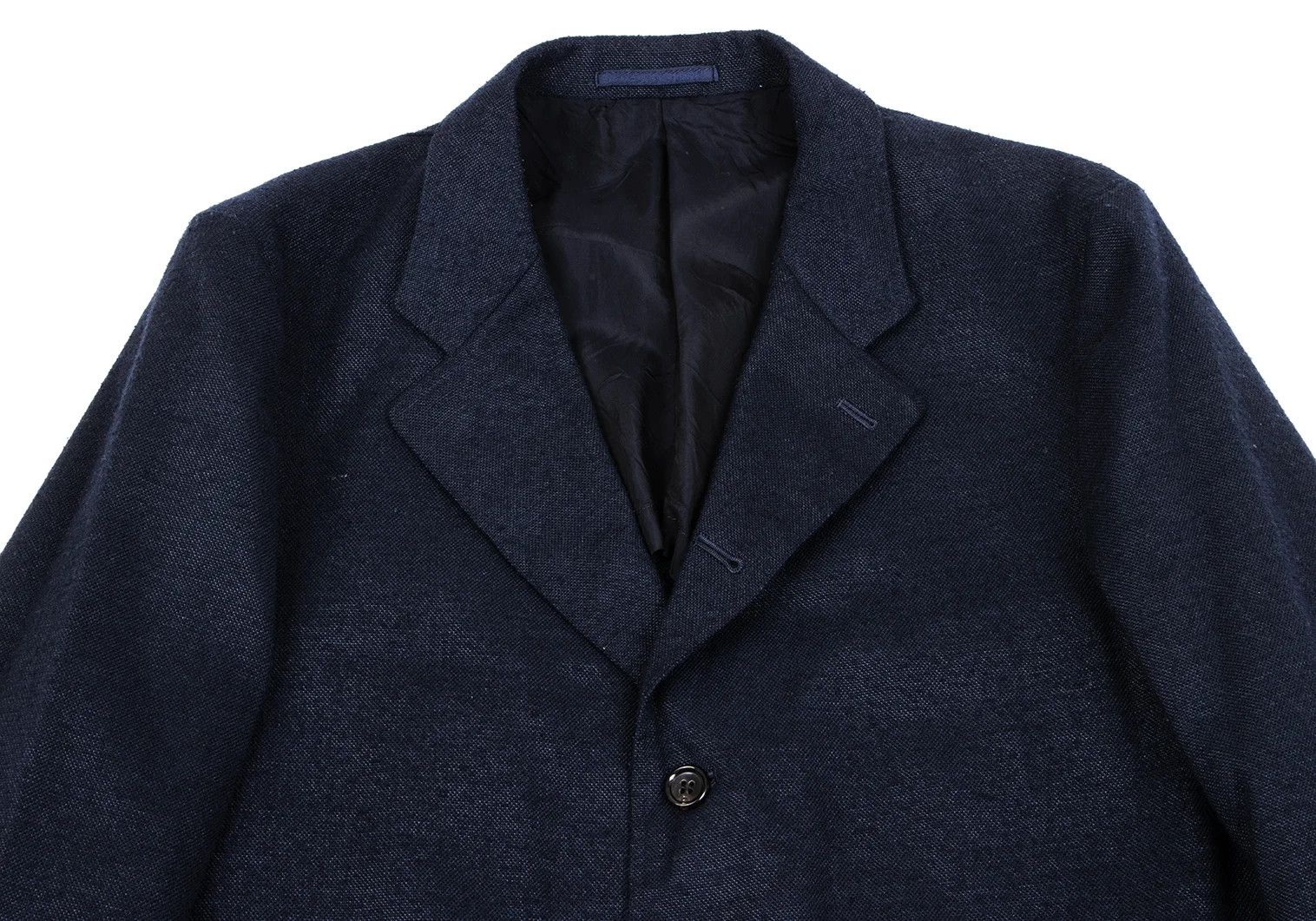 Comme des Garcons Homme Plus Polyester 4B Jacket in Navy, Size M Size US M / EU 48-50 / 2 - 2 Thumbnail