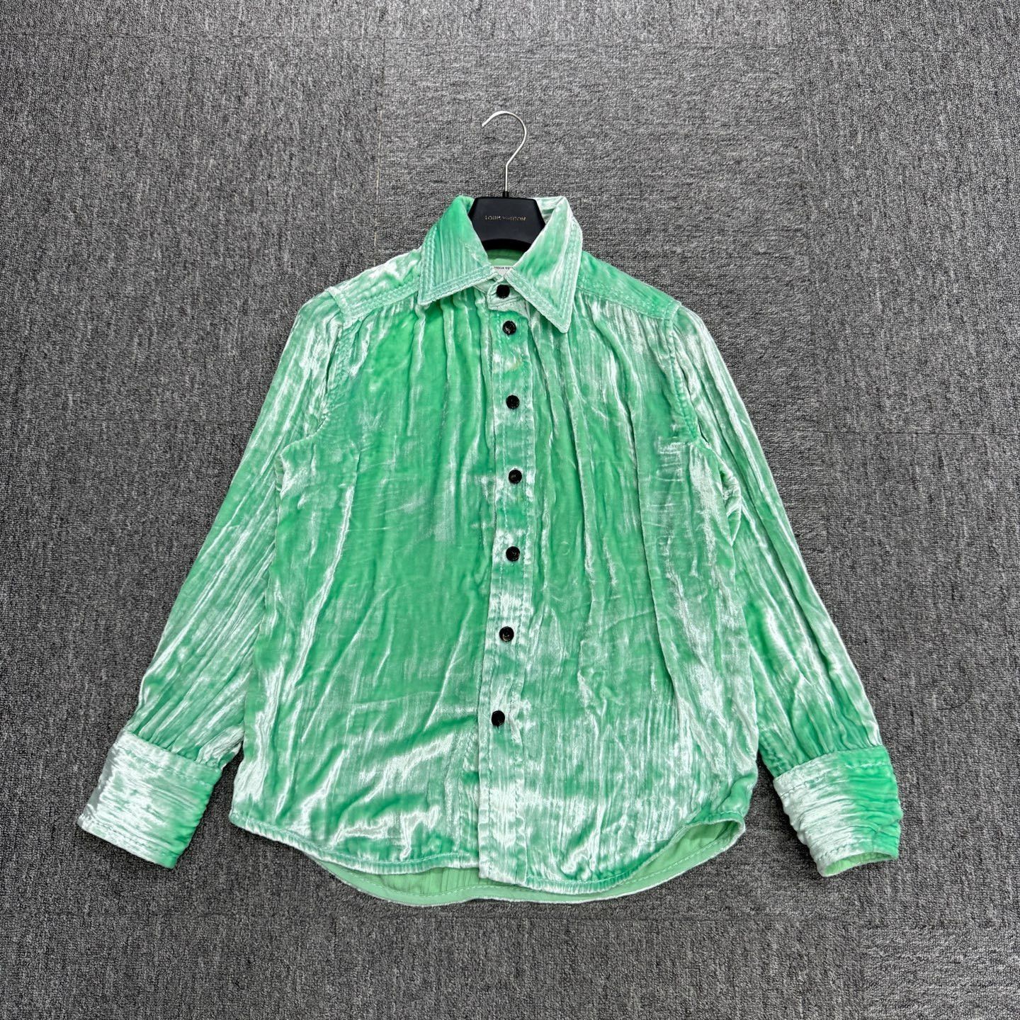 Bottega Veneta Bottega Veneta Velvet Button Up Shirt IT 40 Size S / US 4 / IT 40 - 1 Thumbnail