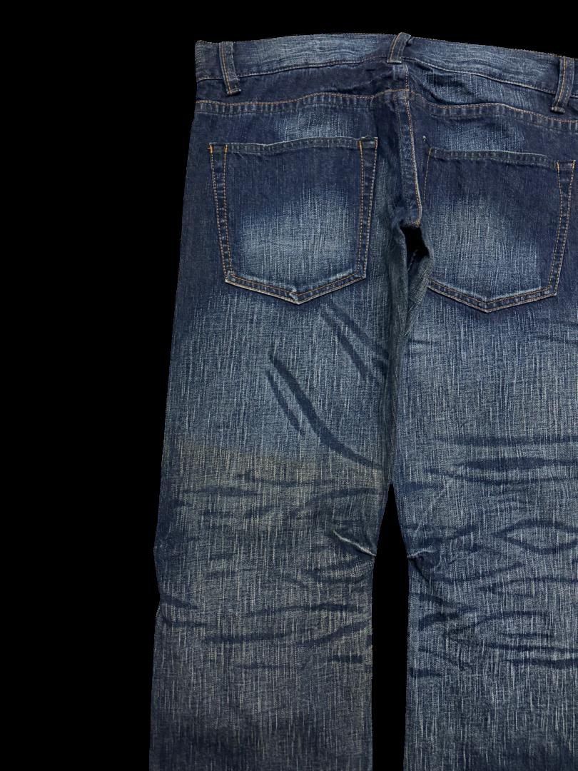 Japanese Brand INSANE Vintage Japanese Bison Sick Washed Bootcut Jean Rare Size US 35 - 14 Thumbnail