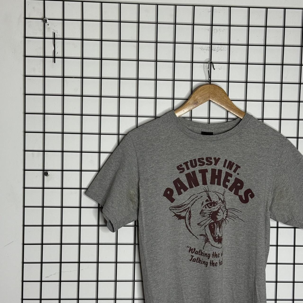 Stussy Stussy grey Panthers T-shirt Size S Printed Tee Size US M / EU 48-50 / 2 - 2 Thumbnail