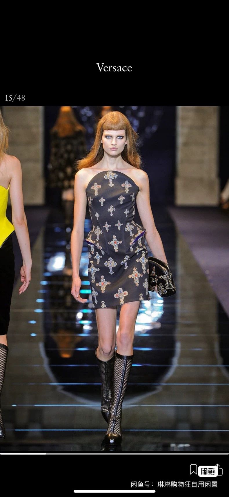 Versace Versace Three-dimensional rhinestone heavy work dress Size M / US 6-8 / IT 42-44 - 2 Thumbnail