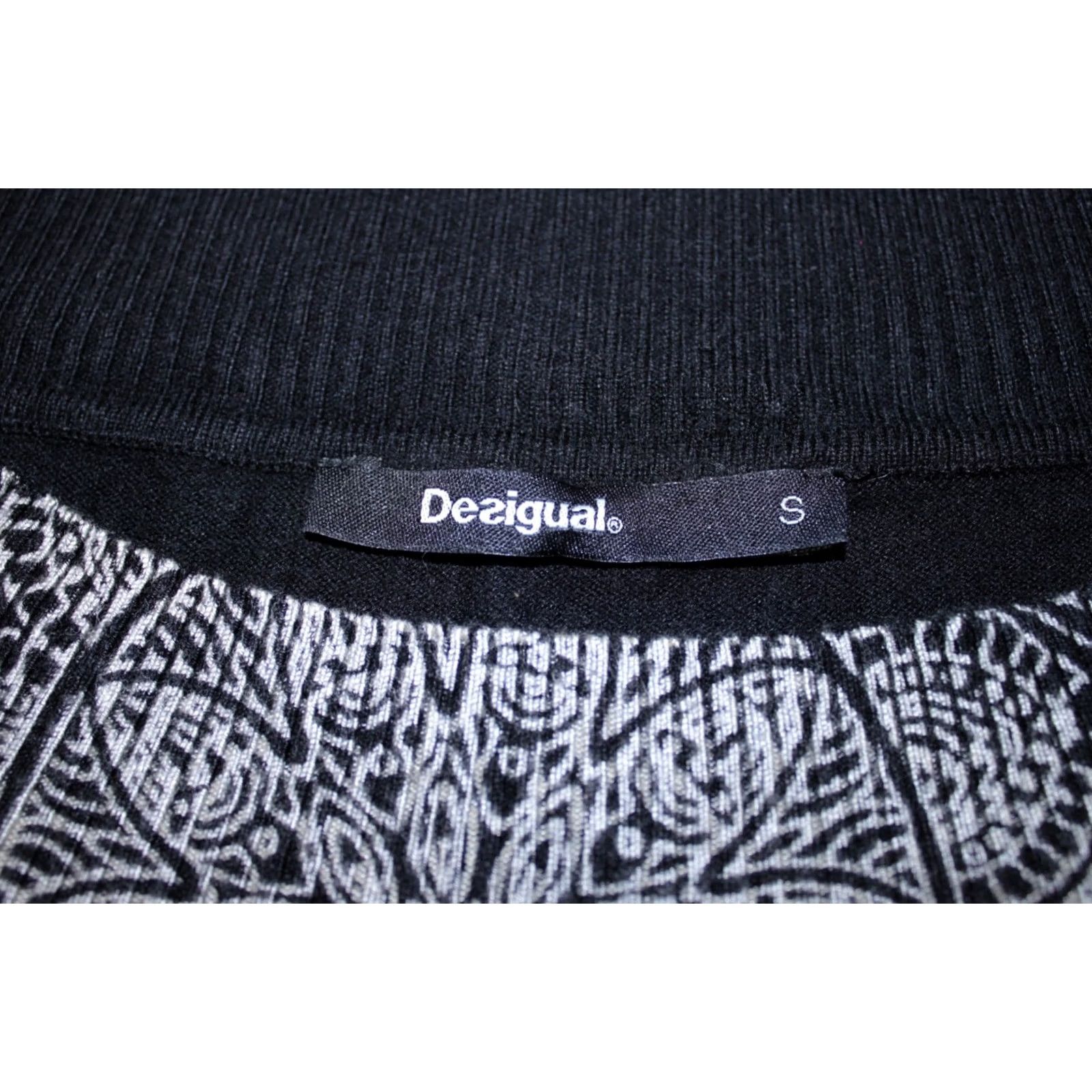 Desigual Desigual Aneta Jumper Tunic Pullover womens S Black Size S / US 4 / IT 40 - 5 Thumbnail