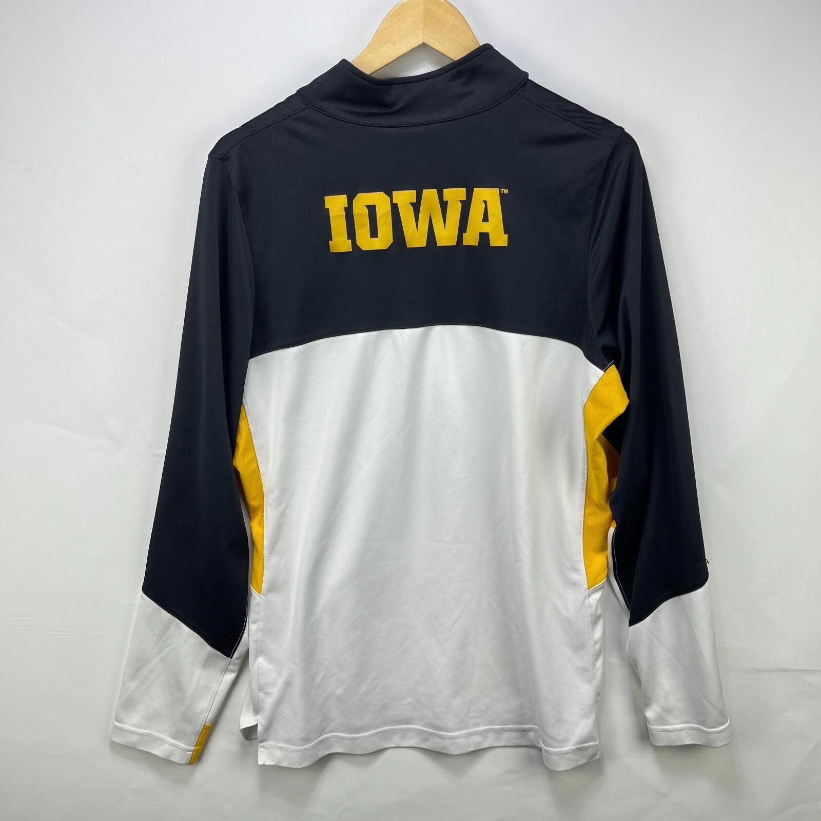 Nike Nike Iowa Hawkeyes Quarter Zip Athletic Shirt Size Large Size ONE SIZE - 4 Thumbnail