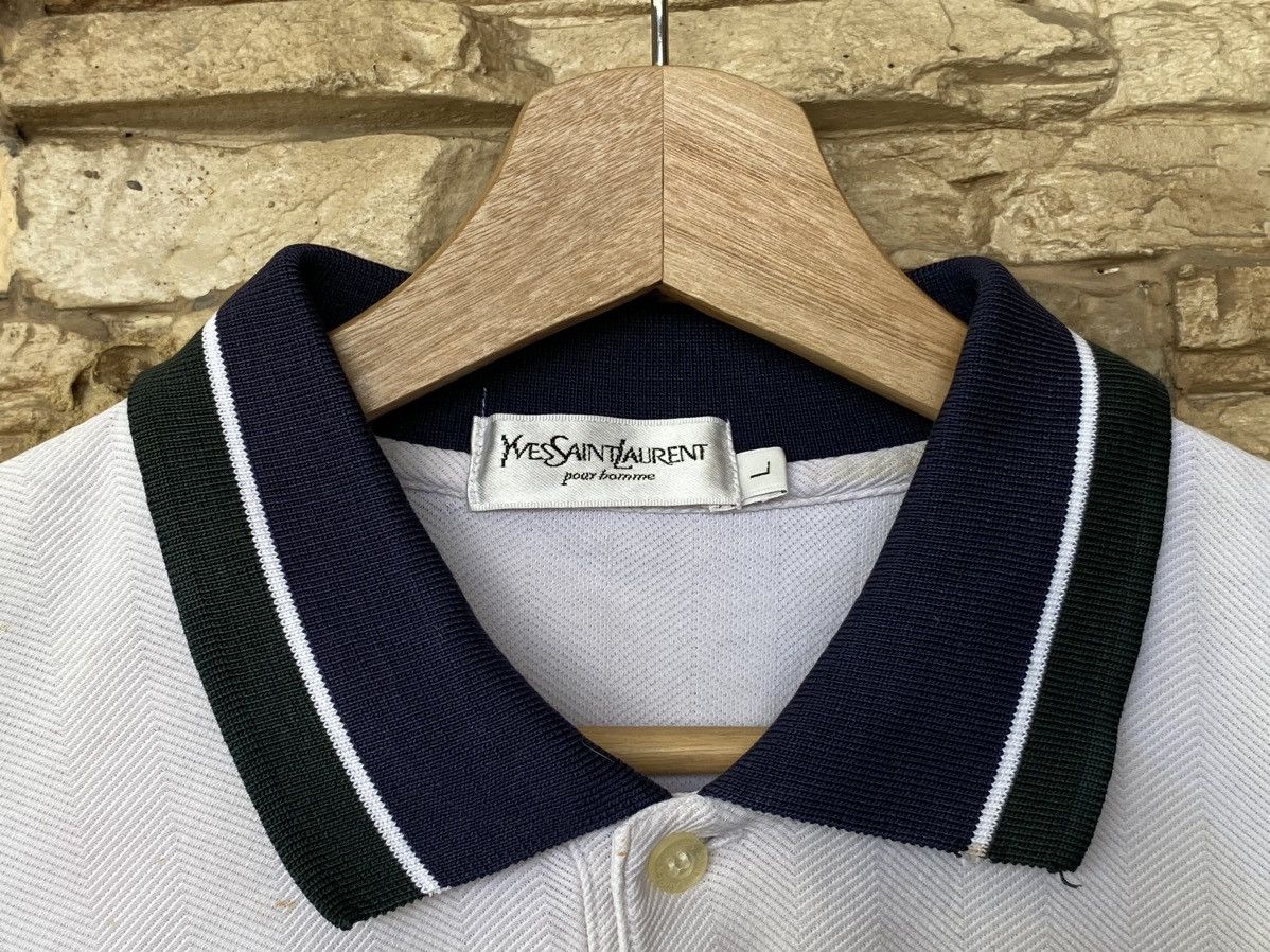 Vintage Vintage Yves Saint Laurent Pour Homme Polo Shirt Size US L / EU 52-54 / 3 - 5 Thumbnail