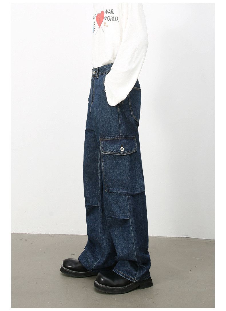 Japanese Brand × Jean American retro loose straight casual versatile cargo jeans Size US 32 / EU 48 - 5 Thumbnail