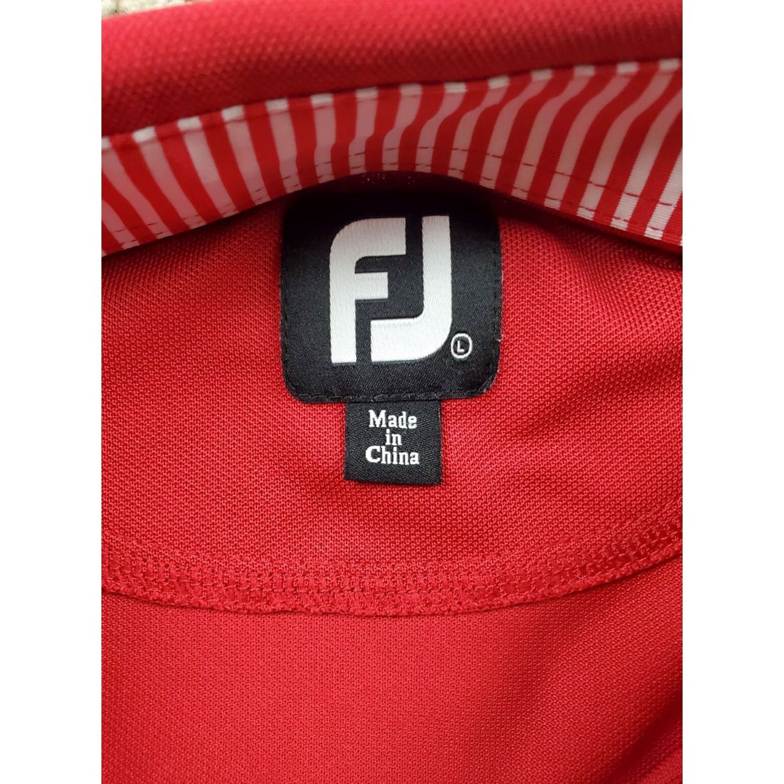 Footjoy FootJoy Polo Shirt L Mens Red Short Sleeve Stretch Golf Size US L / EU 52-54 / 3 - 4 Thumbnail