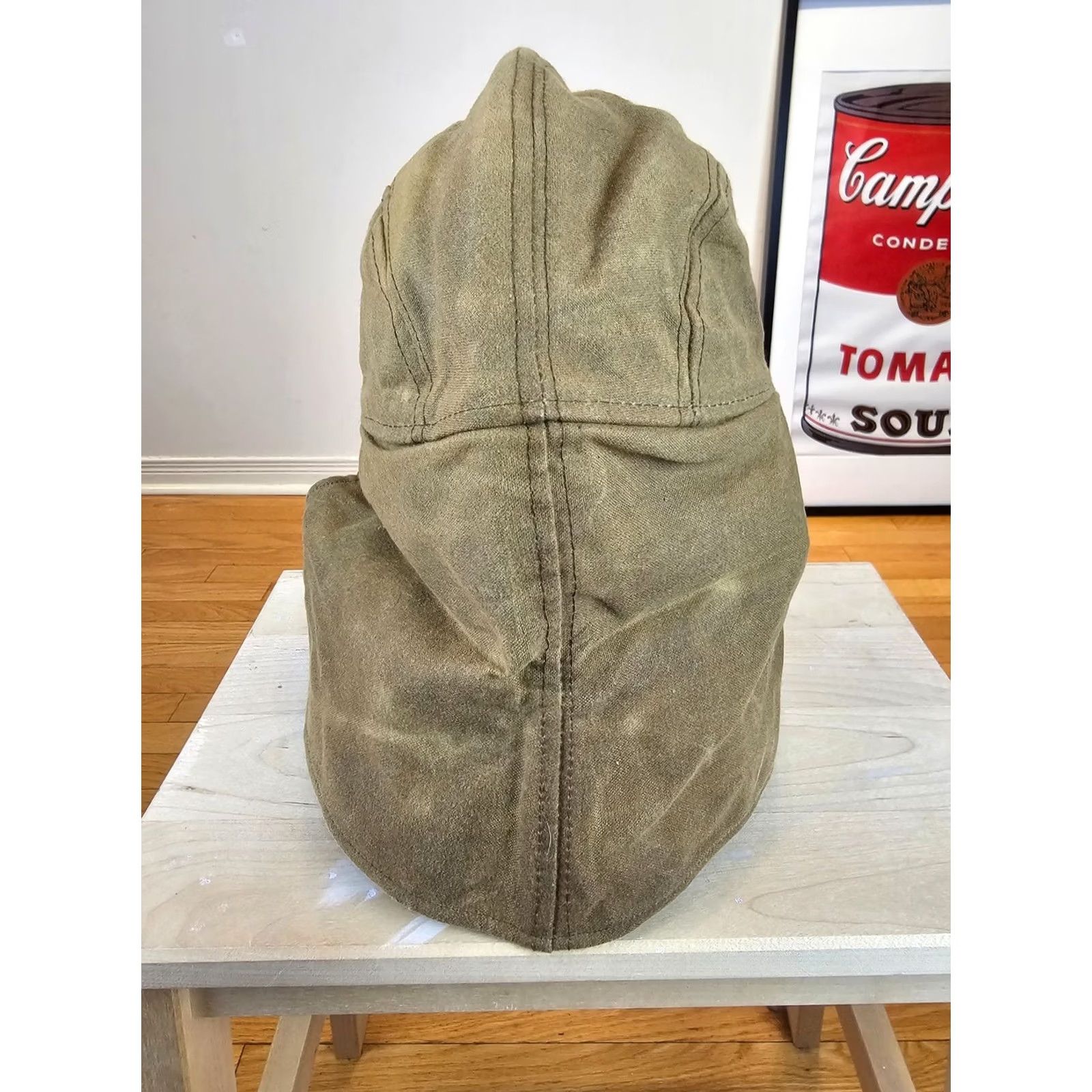 Filson VINTAGE FILSON WAXED CANVAS TIN CLOTH WILDFOWL HAT HUNTING HAT SZ XXLARGE Green Cap Men’s Size ONE SIZE - 7 Thumbnail