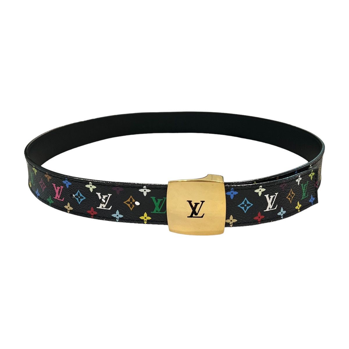 Louis Vuitton × Takashi Murakami Louis Vuitton Multicolor Monogram Belt Size ONE SIZE - 2 Thumbnail