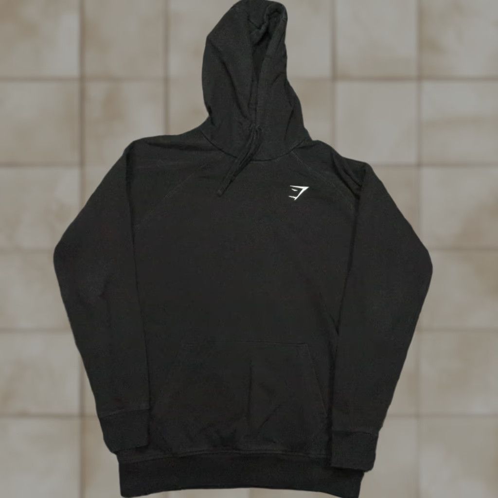 Gymshark Gymshark Hoodie Mens Medium Black Pullover Pockets Fitness Gym Training Size US M / EU 48-50 / 2 - 1 Thumbnail