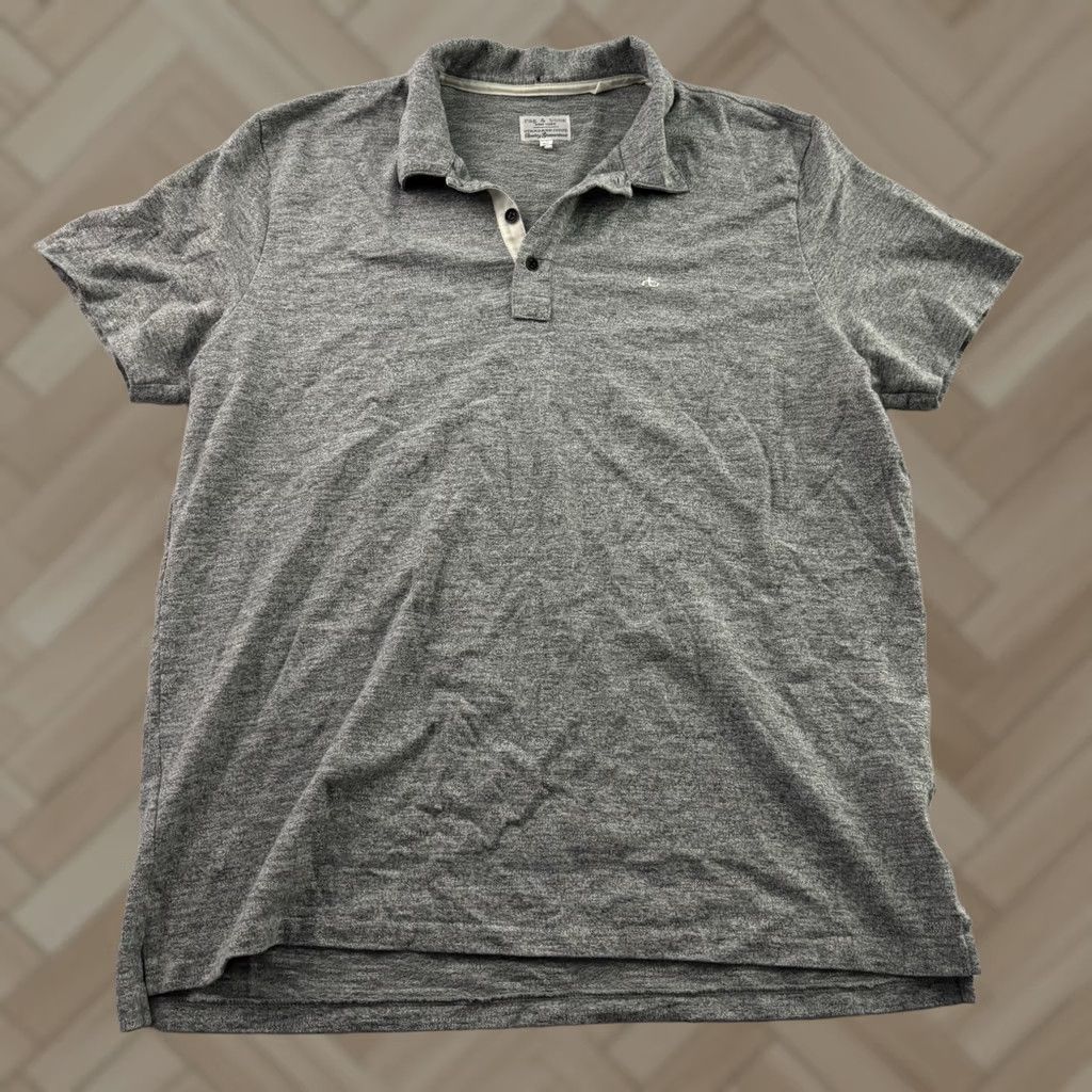 Rag & Bone Rag & Bone Short Sleeve Button Front Polo Shirt Men's XL Gray Size US XL / EU 56 / 4 - 1 Thumbnail
