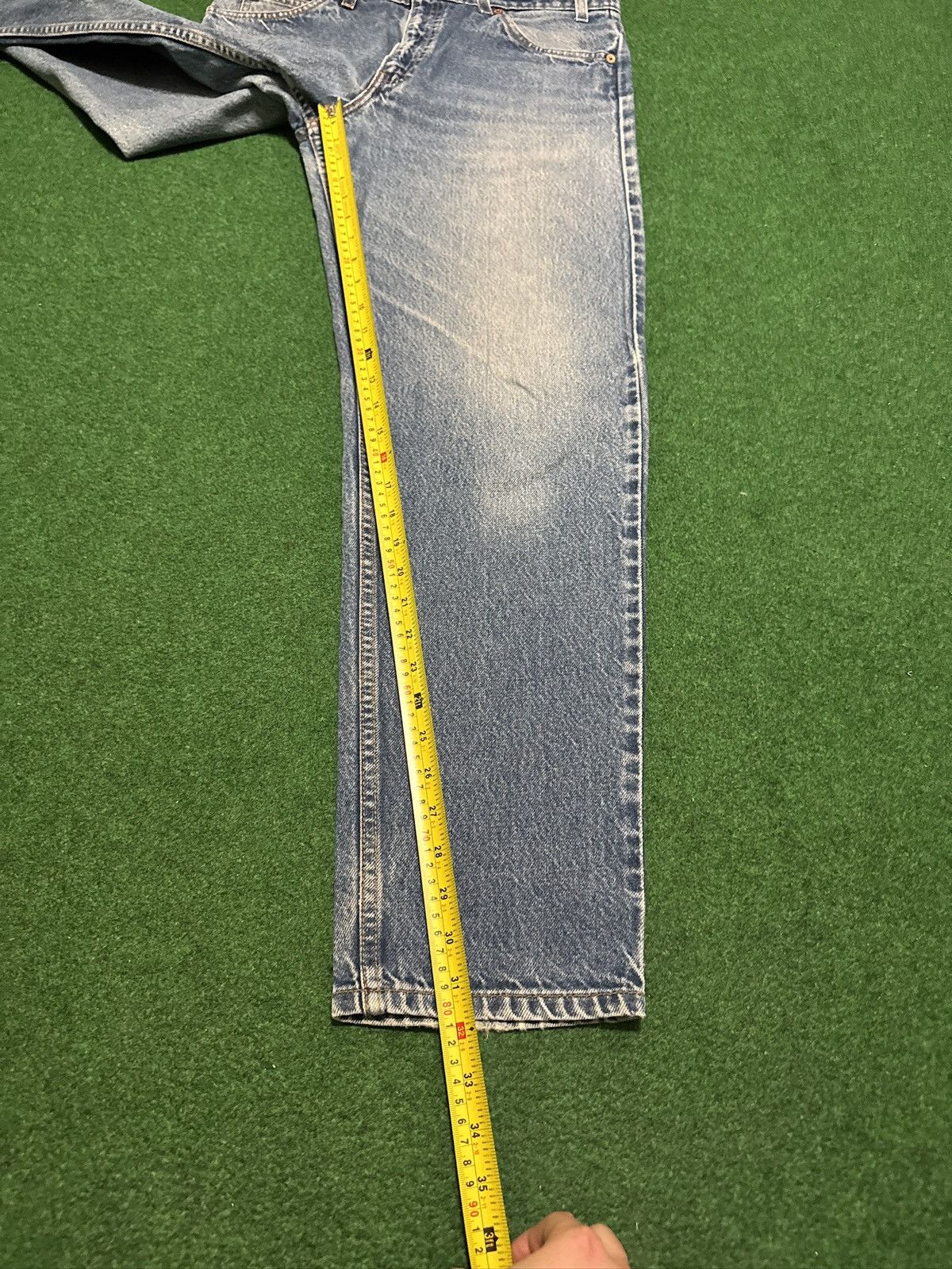 Levi's Vintage Clothing Levis 550 Relaxed Orange Tab Perfect Wash 34x32 90s Jeans Size US 34 / EU 50 - 7 Thumbnail