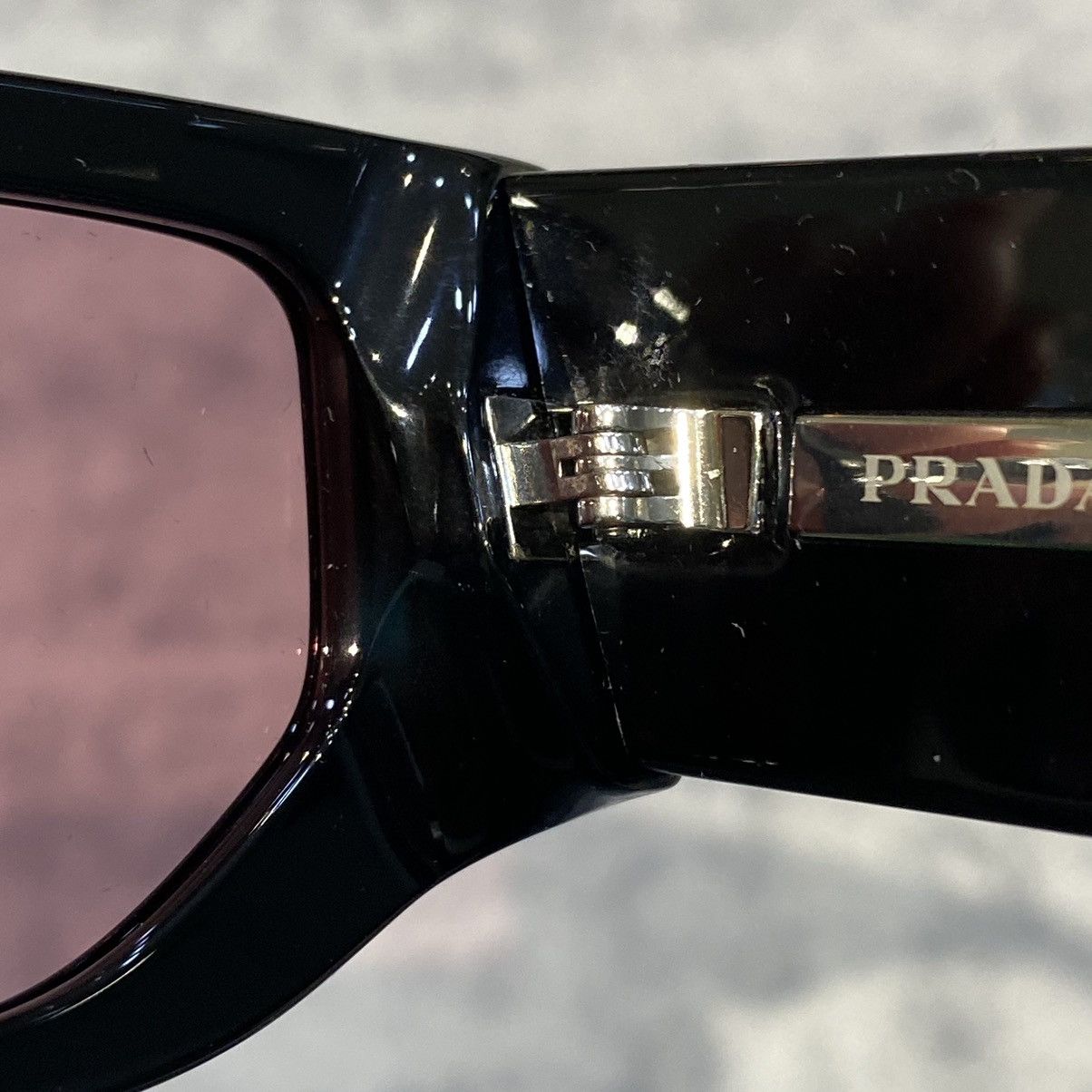 Prada PRADA 0PR 09ZS 16K30L BLACK PINK Size ONE SIZE - 4 Thumbnail