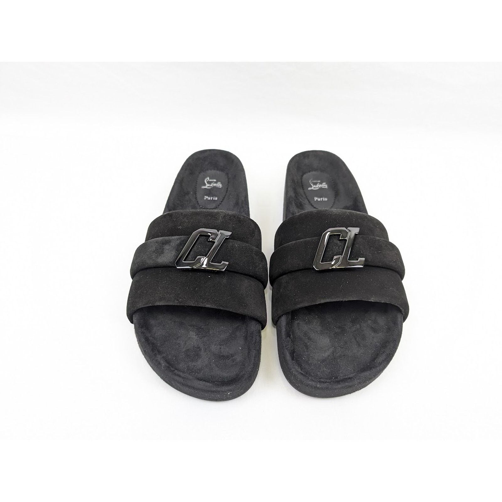 Christian Louboutin o1rshd1 Crosta Varsimule Bizz Flat in Black Size US 13 / EU 46 - 15 Thumbnail