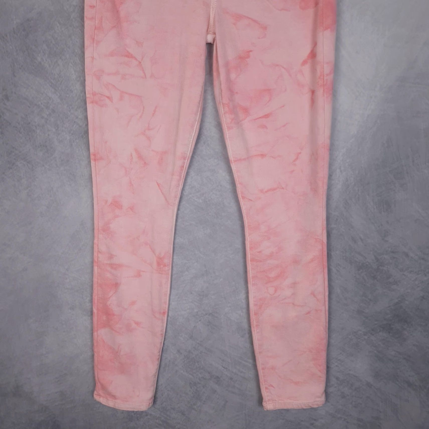 Alice + Olivia Alice + Olivia Jeans Womens 26 Pink Crystal Cloud High Rise Skinny Jeans Women's Pink Crystal Cloud Tie Dye High Rise Skinny Size 26" / US 2 / IT 38 - 5 Thumbnail