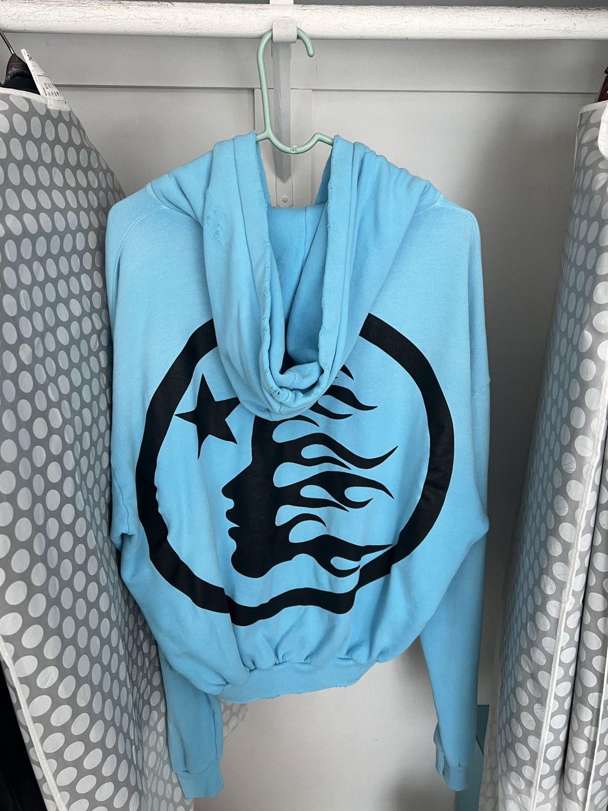 HELLSTAR Hellstar baby Blue Zip up hoodie Size US XS / EU 42 / 0 - 3 Thumbnail