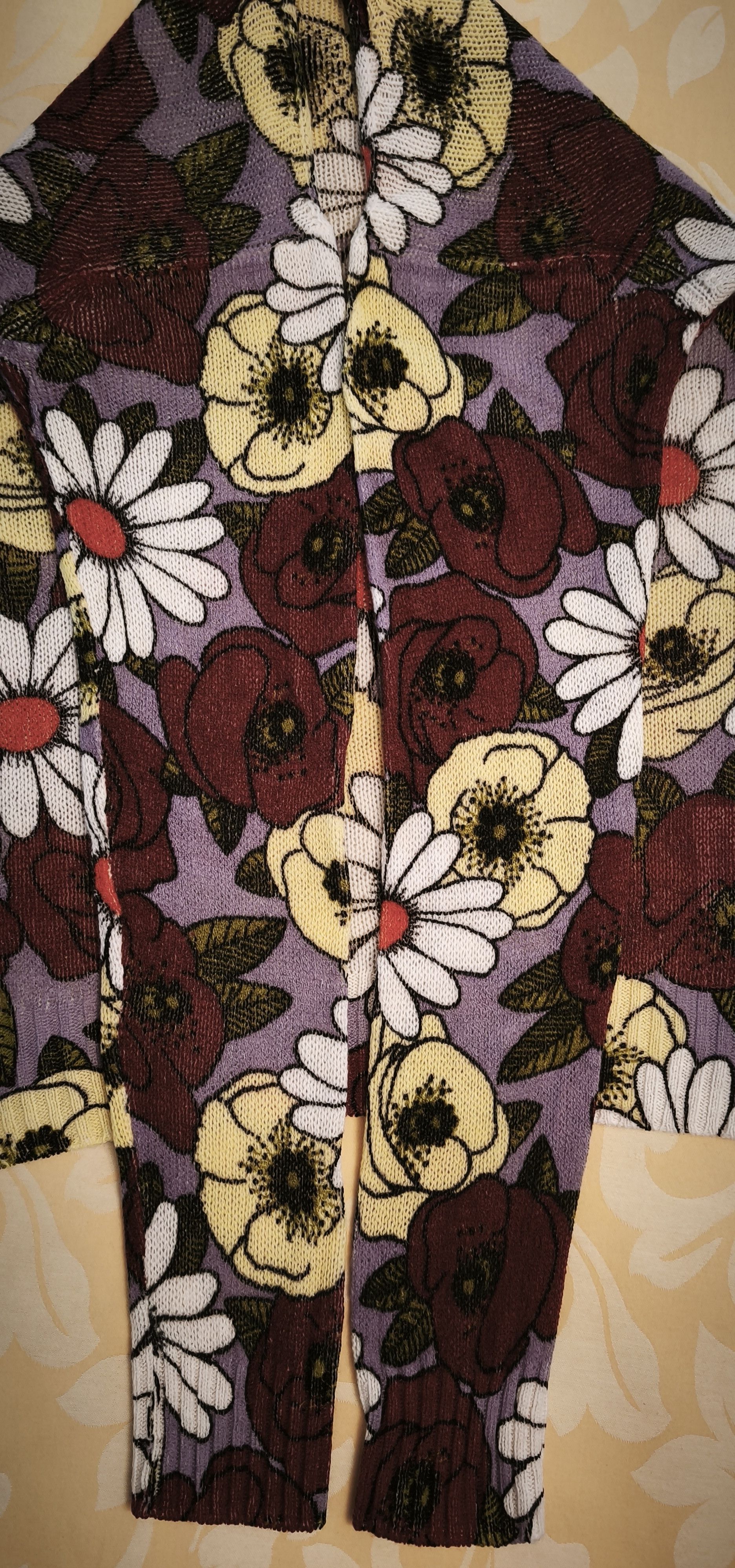 Prada Flower print oversize sweater Size S / US 4 / IT 40 - 23 Thumbnail