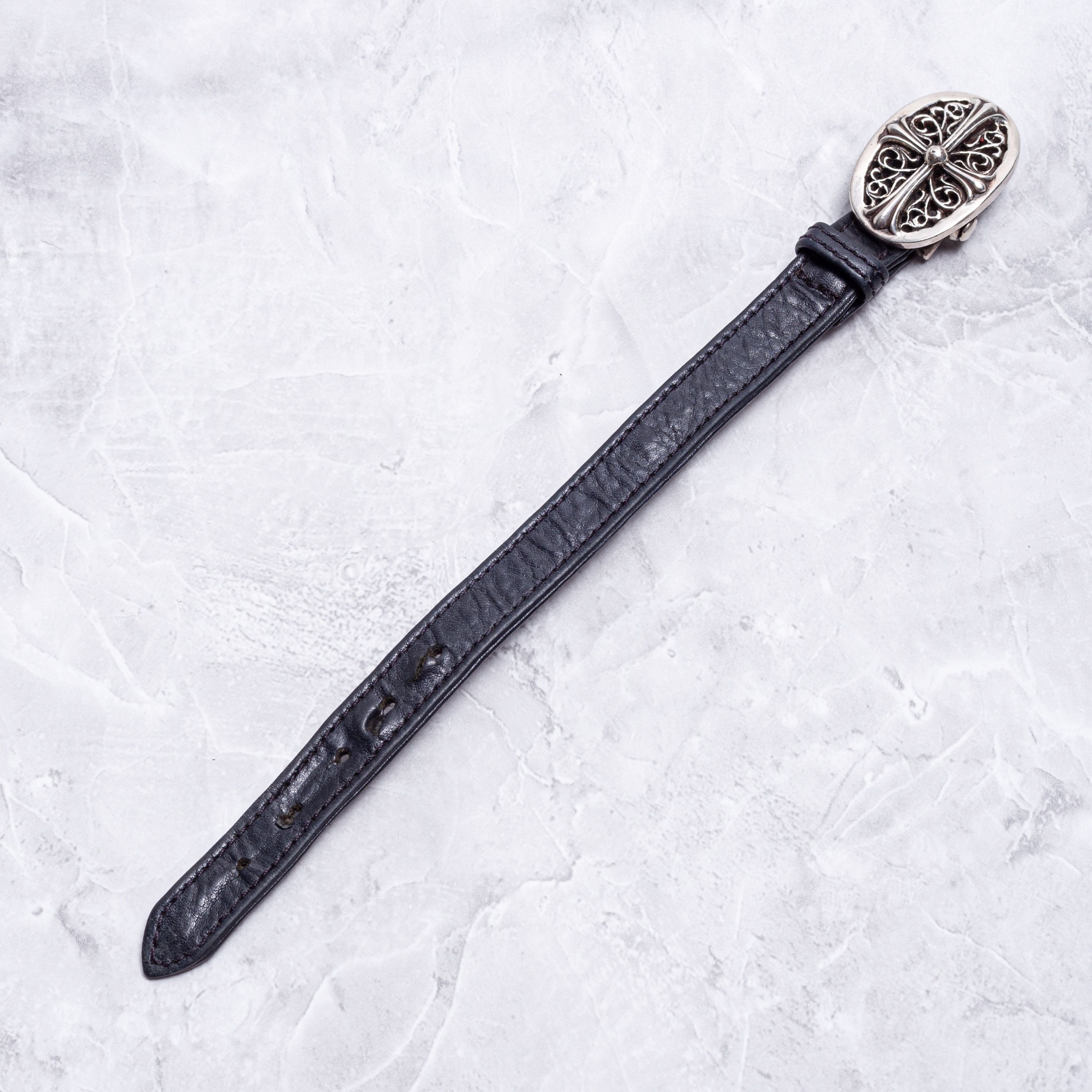 Chrome Hearts CHROME HEARTS Leather Bracelet Tiny Classic Oval Size ONE SIZE - 12 Thumbnail