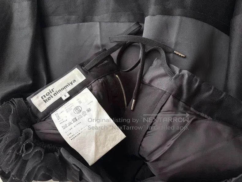 Comme des Garcons COMME des GARCONS Black Tulle Pants . Size 26" / US 2 / IT 38 - 3 Thumbnail