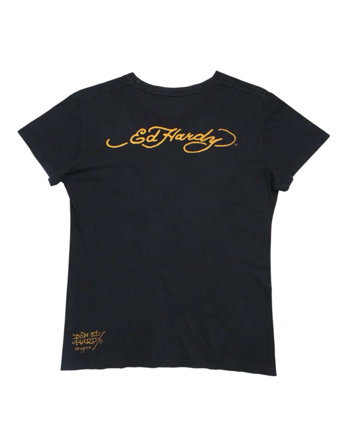 Ed Hardy 2000S ED HARDY LOVE HEARTS TATTOO GRAPHIC TEE - BLACK Size US L / EU 52-54 / 3 - 2 Thumbnail