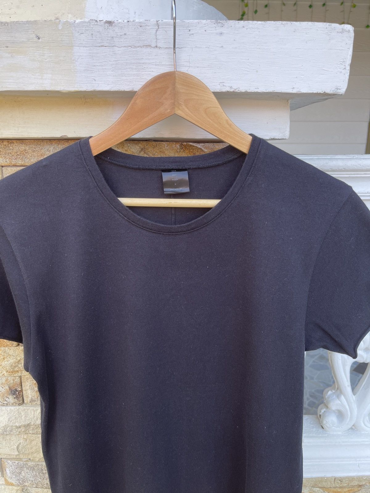 wjk Last Drop🔥WJK Japanese Avant Garde Cut Edge Basic Plain Tee Size US M / EU 48-50 / 2 - 3 Thumbnail