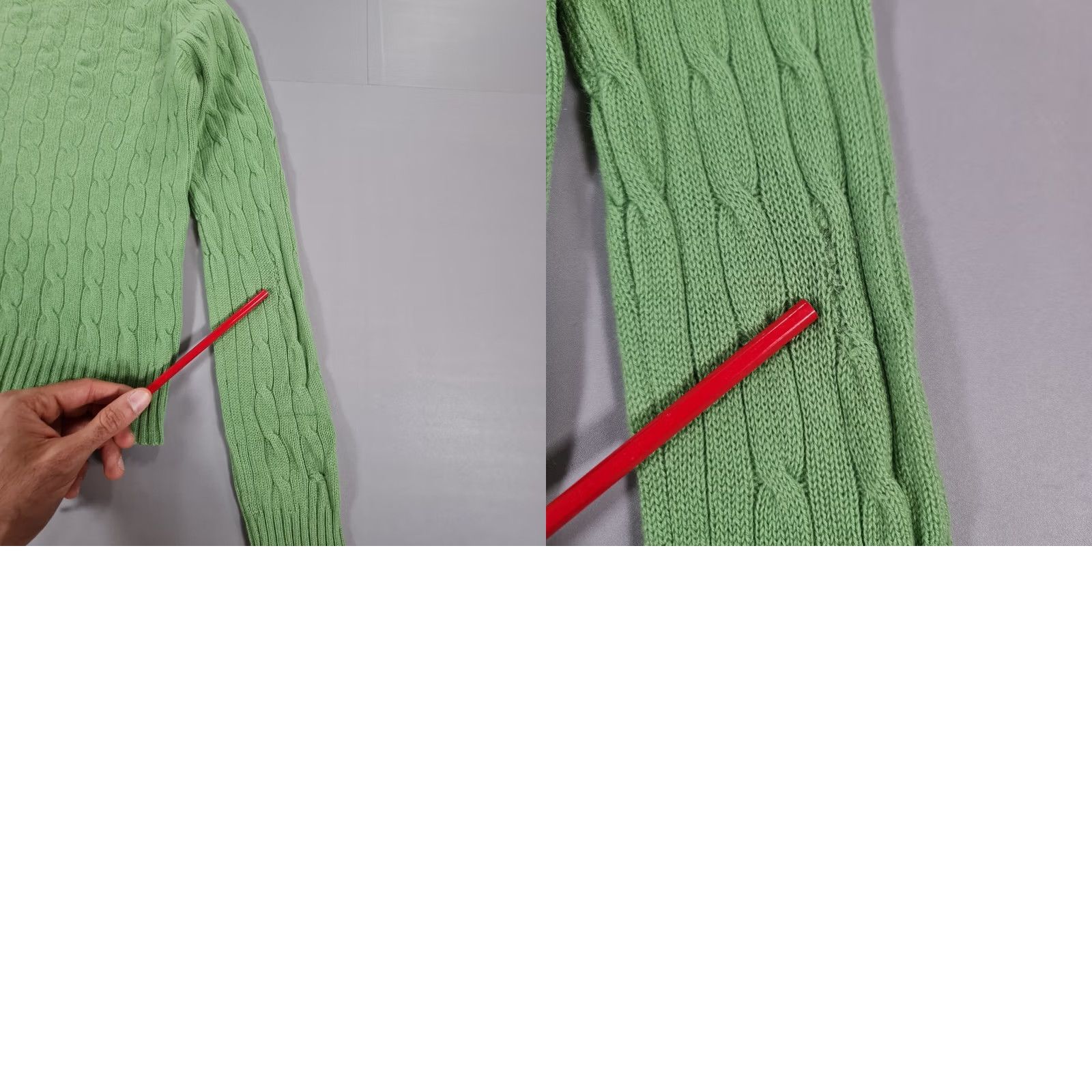 Polo Ralph Lauren Polo Ralph Lauren Womens Jumper Green XS 100% Cashmere Cable Knit Pullover Size XS / US 0-2 / IT 36-38 - 8 Thumbnail