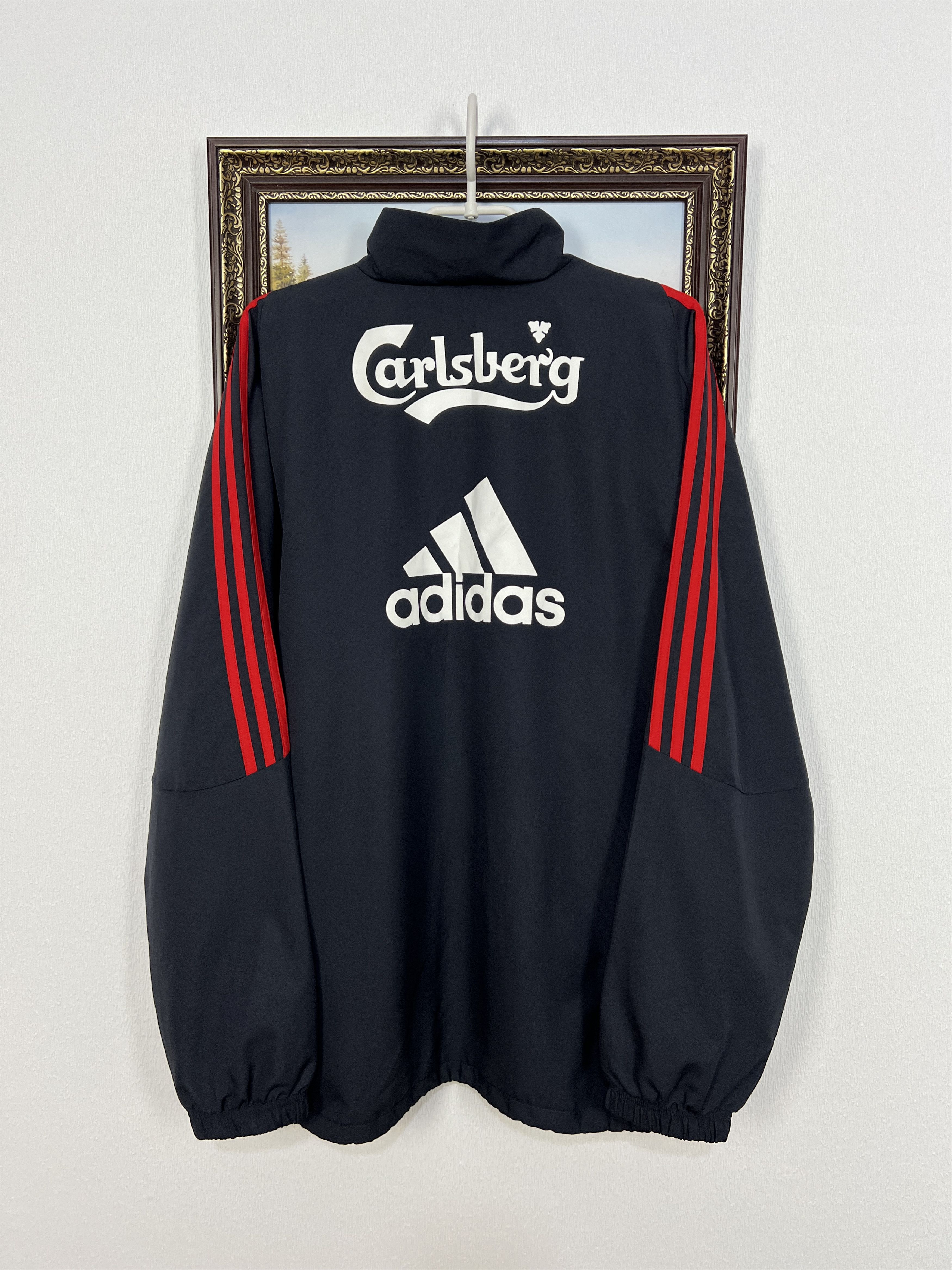 Adidas Vintage Adidas Liverpool Football Train Jacket Soccer Mens Size US L / EU 52-54 / 3 - 13 Thumbnail