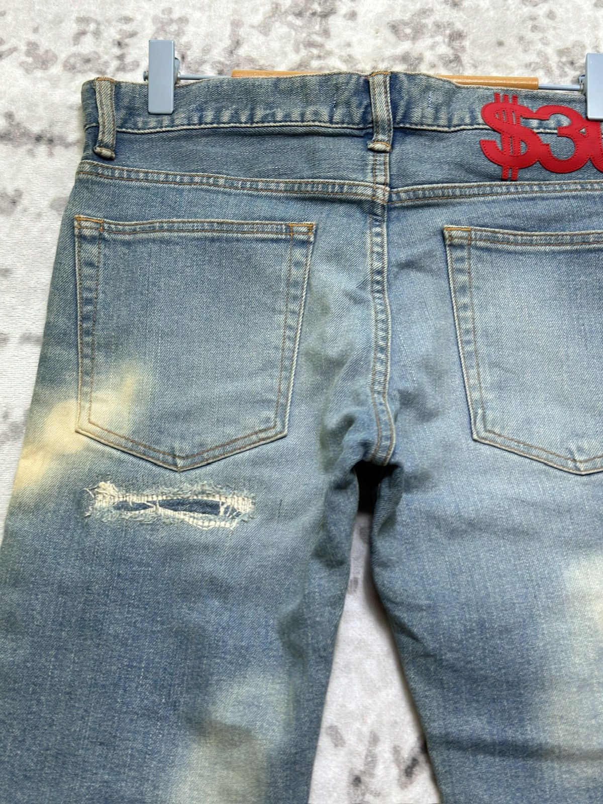 PHENOMENON Rare Phenomenon Archive Skinny Bleached Distressed Denim Size US 30 / EU 46 - 9 Thumbnail
