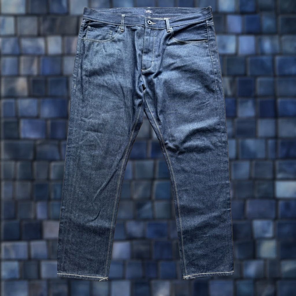 Sean John Y2K Sean John Jeans Clayton Straight 40x32 Regular Blue Denim Mens Jeans 90s Hip Hop City Logo Dark Wash Color Blue Size US 40 / EU 56 - 1 Thumbnail
