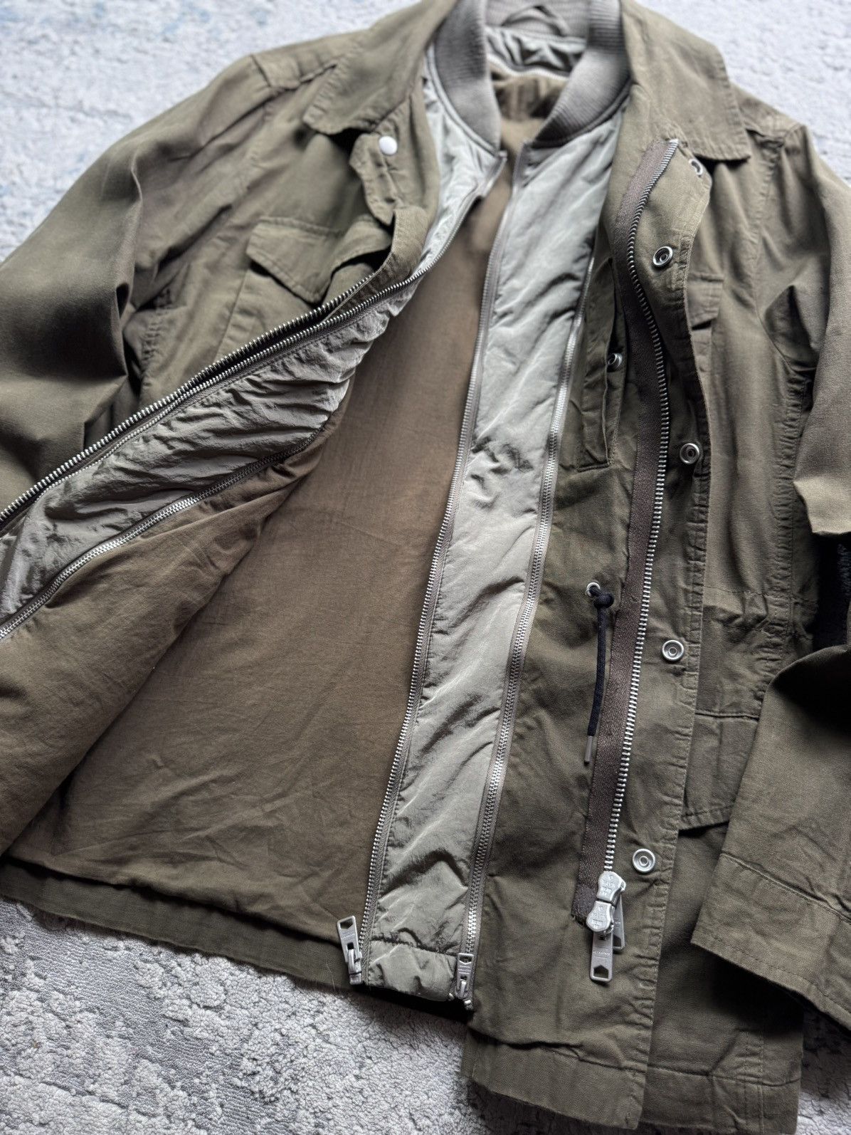Allsaints AllSaints Halley Stevensons Olive Waxed Military Jacket L Size US L / EU 52-54 / 3 - 5 Thumbnail