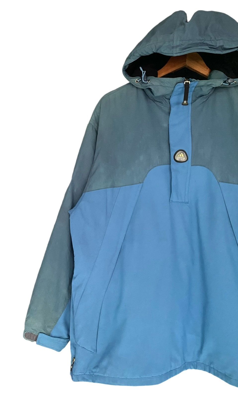 Adidas × Vintage Vtg ADIDAS Ski Anorak Hoodie Jacket Size US L / EU 52-54 / 3 - 3 Thumbnail