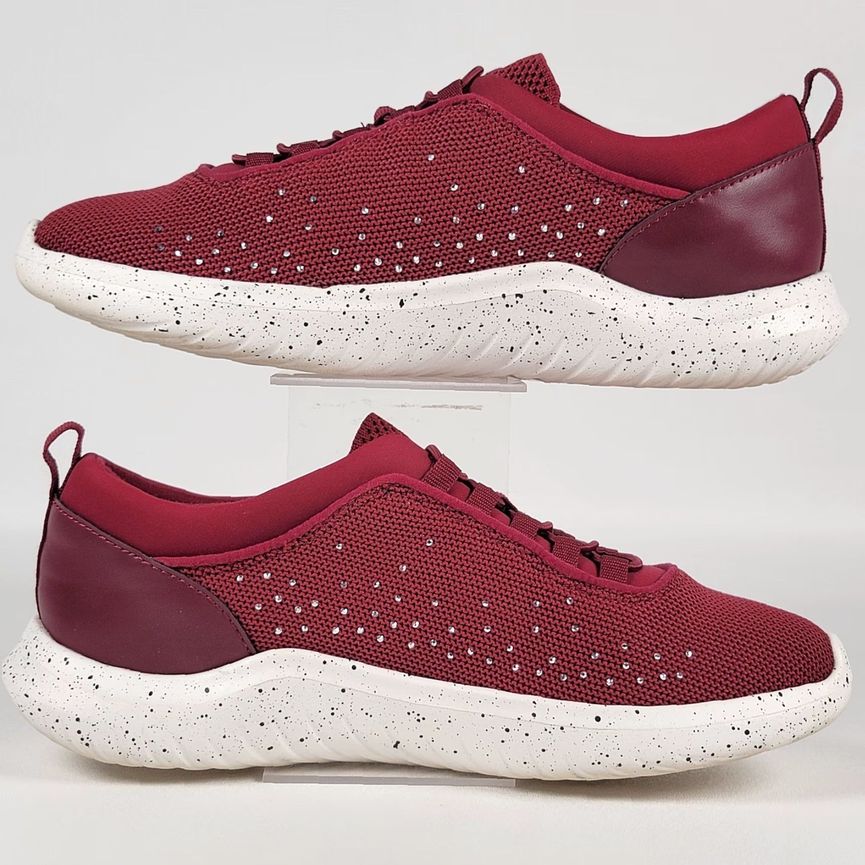 Clarks VINTAGE Clarks Cloudsteppers Bungee Sneakers Nova Step Rhubarb Red Women's Size 6.5 Size US 4 / IT 34 - 4 Thumbnail