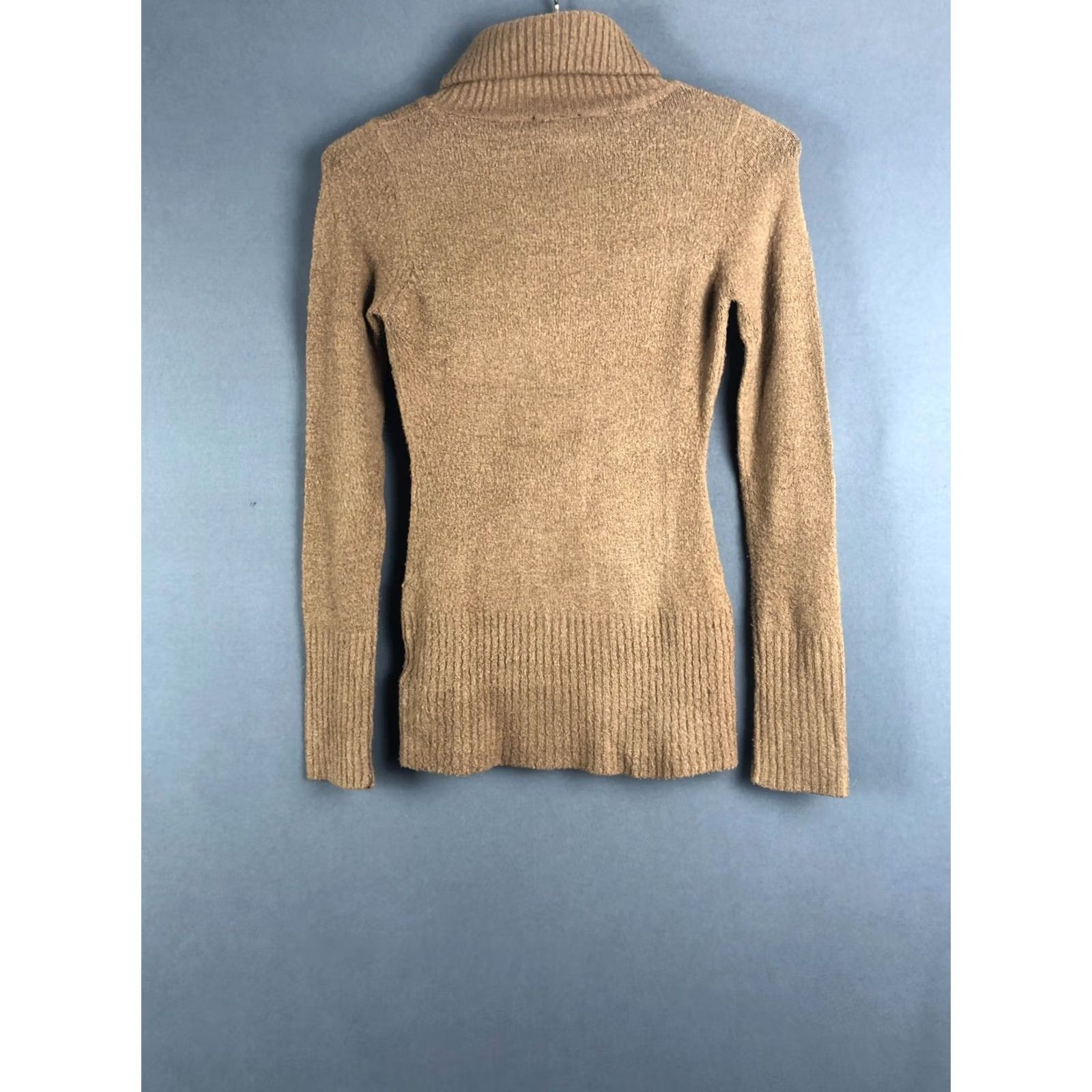 Ann Demeulemeester Ann Demeulemeester Pullover Sweater Women S Brown Knit Fleece Wool Ribbed Neck Cuffs Casual Long Sleeve Roll Neck Vintage No Size S / US 4 / IT 40 - 2 Thumbnail