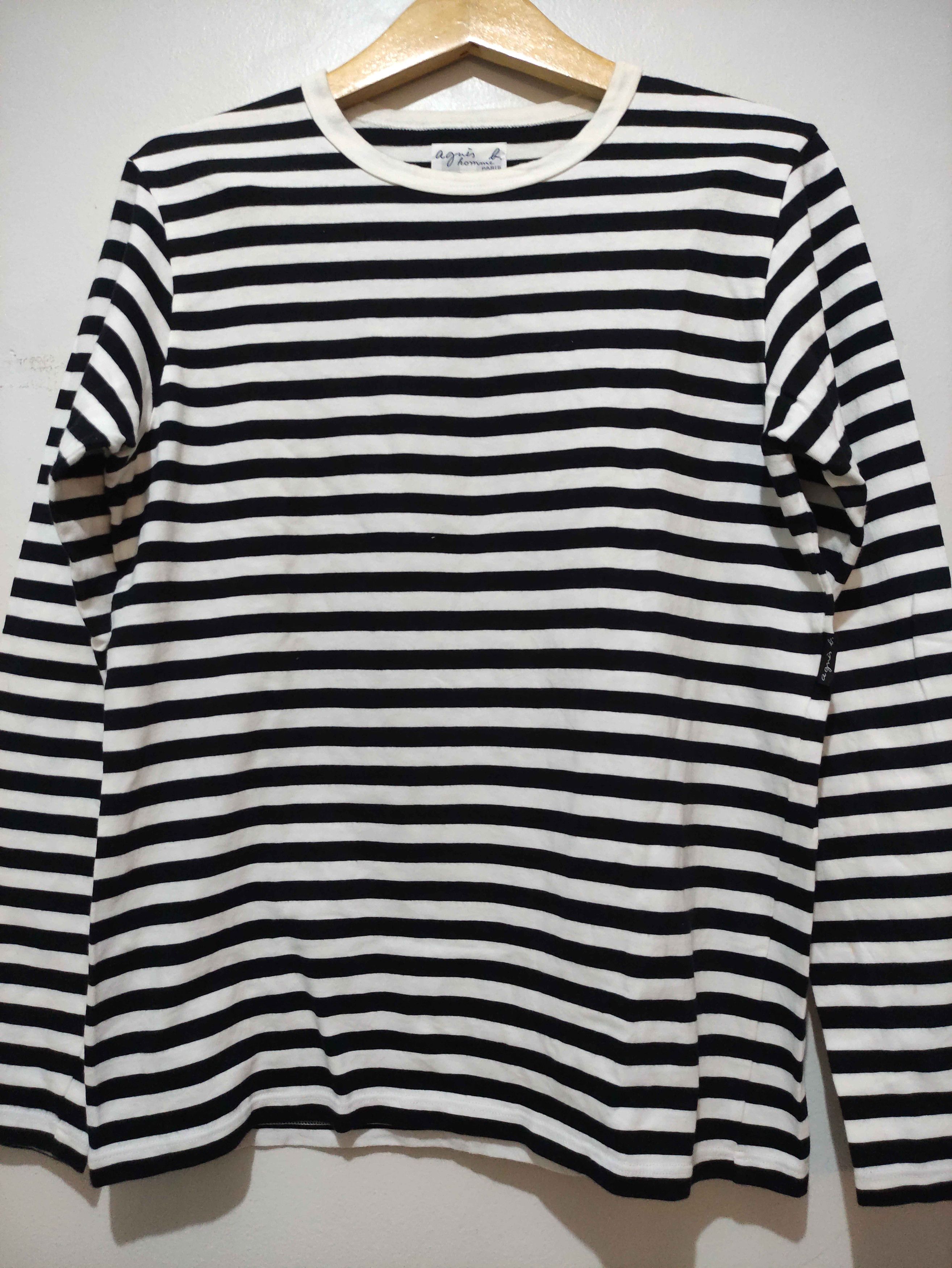 agnes b. Vintage Agnes B Stripe Longsleeve Size US M / EU 48-50 / 2 - 10 Thumbnail